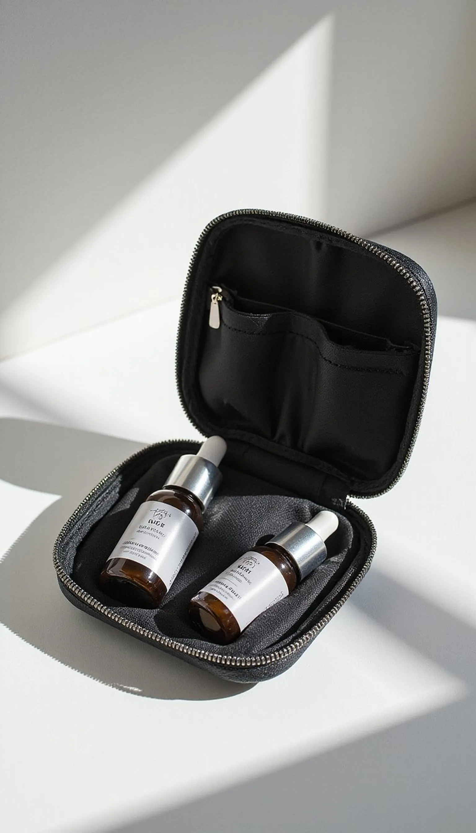 Antioxidant serum vials for short trips