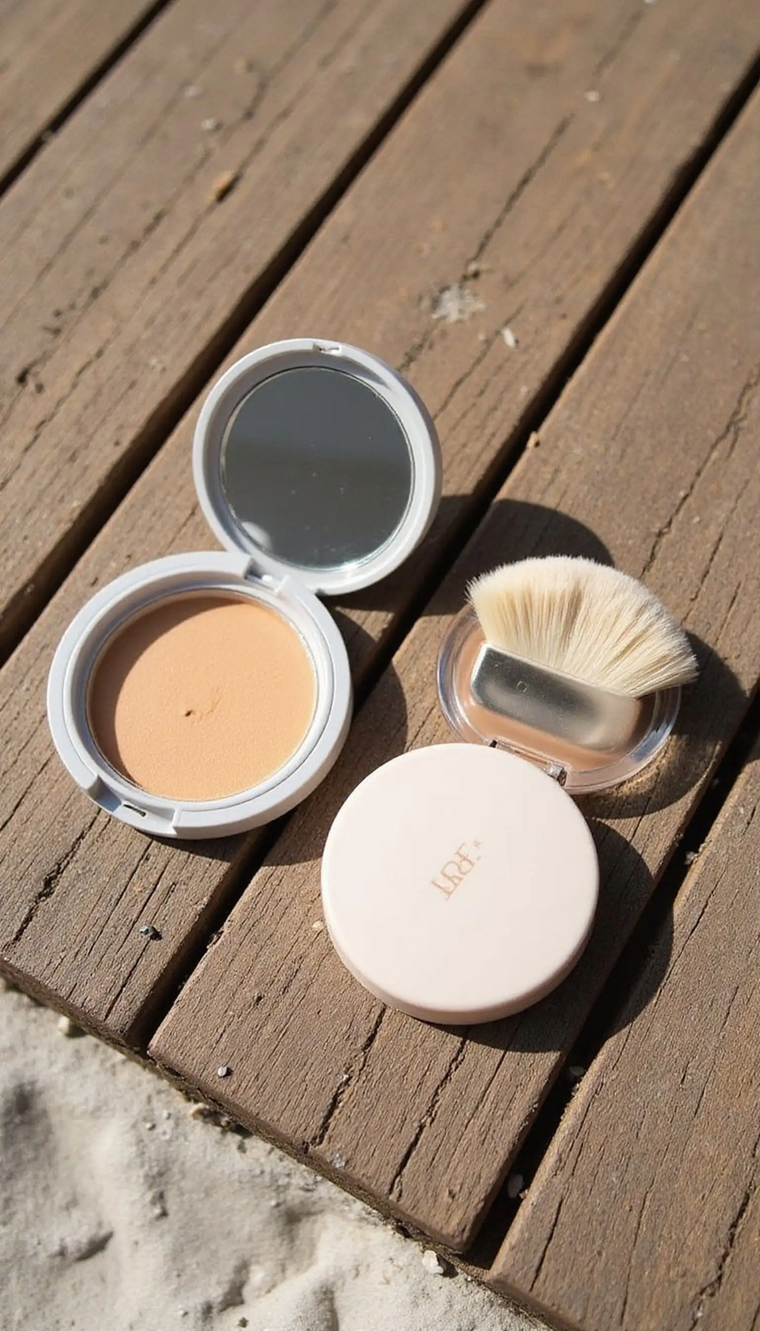 Mineral SPF powder for shiny T-zone touch-ups