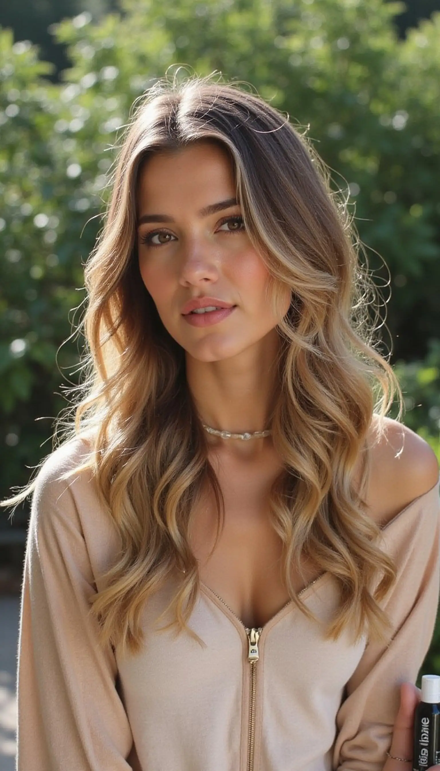 Waterfall Braid Flowing Into Loose Waves