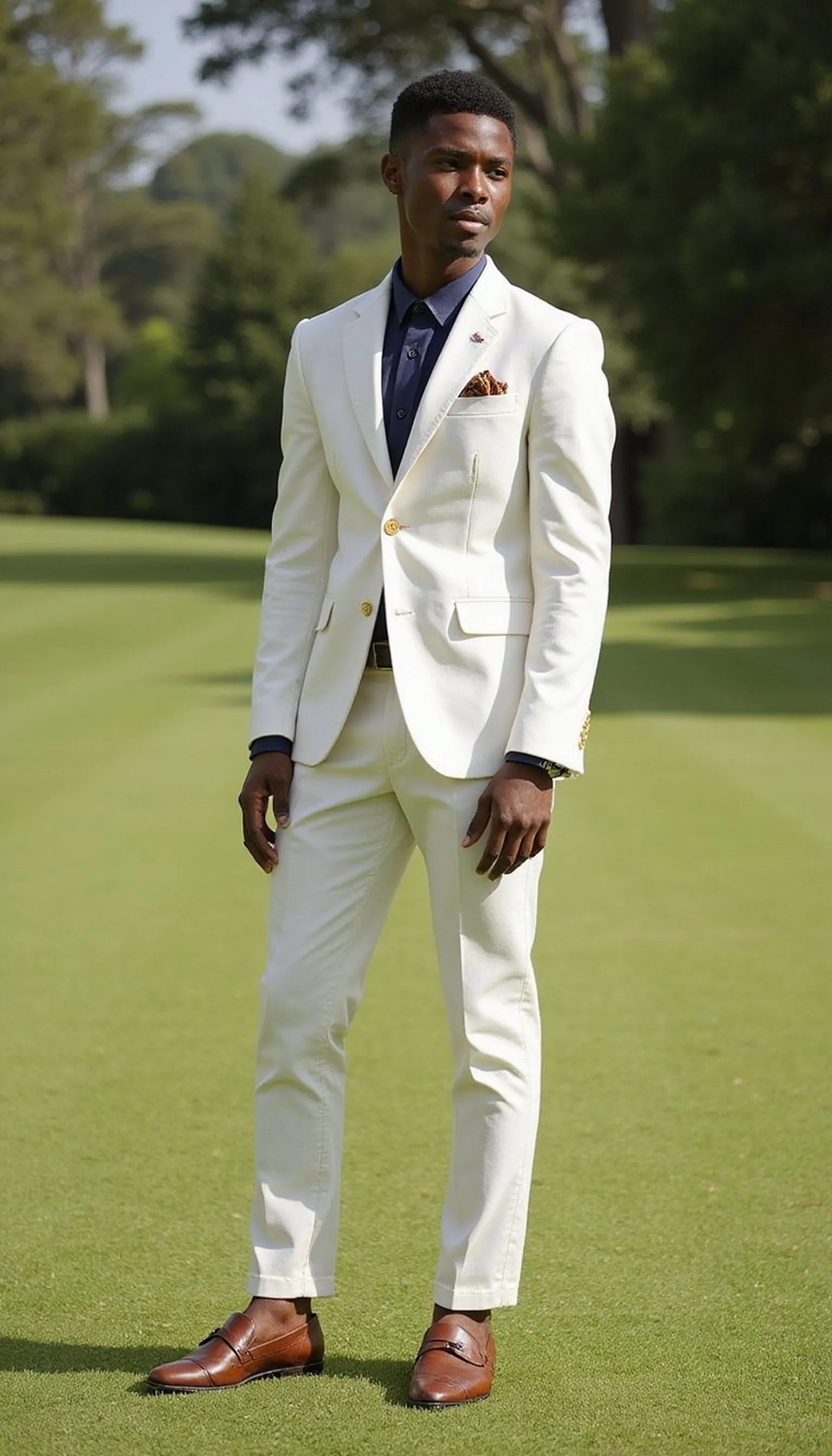 Seersucker suit for a playful summer formal look