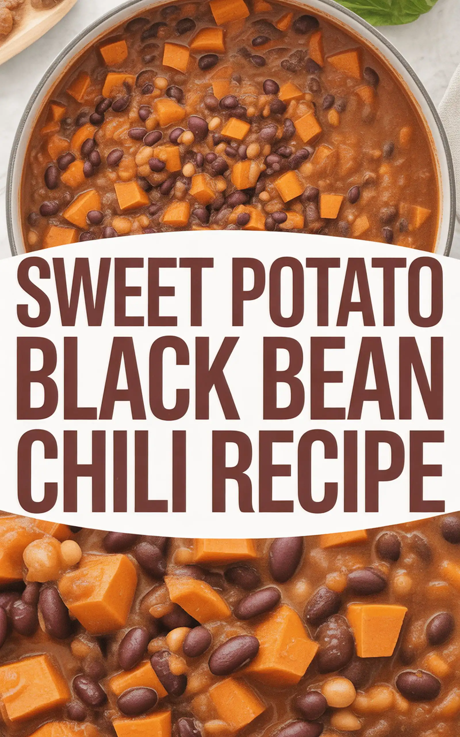 Sweet Potato Black Bean Chili Recipe - easy recipe with step by step instructions