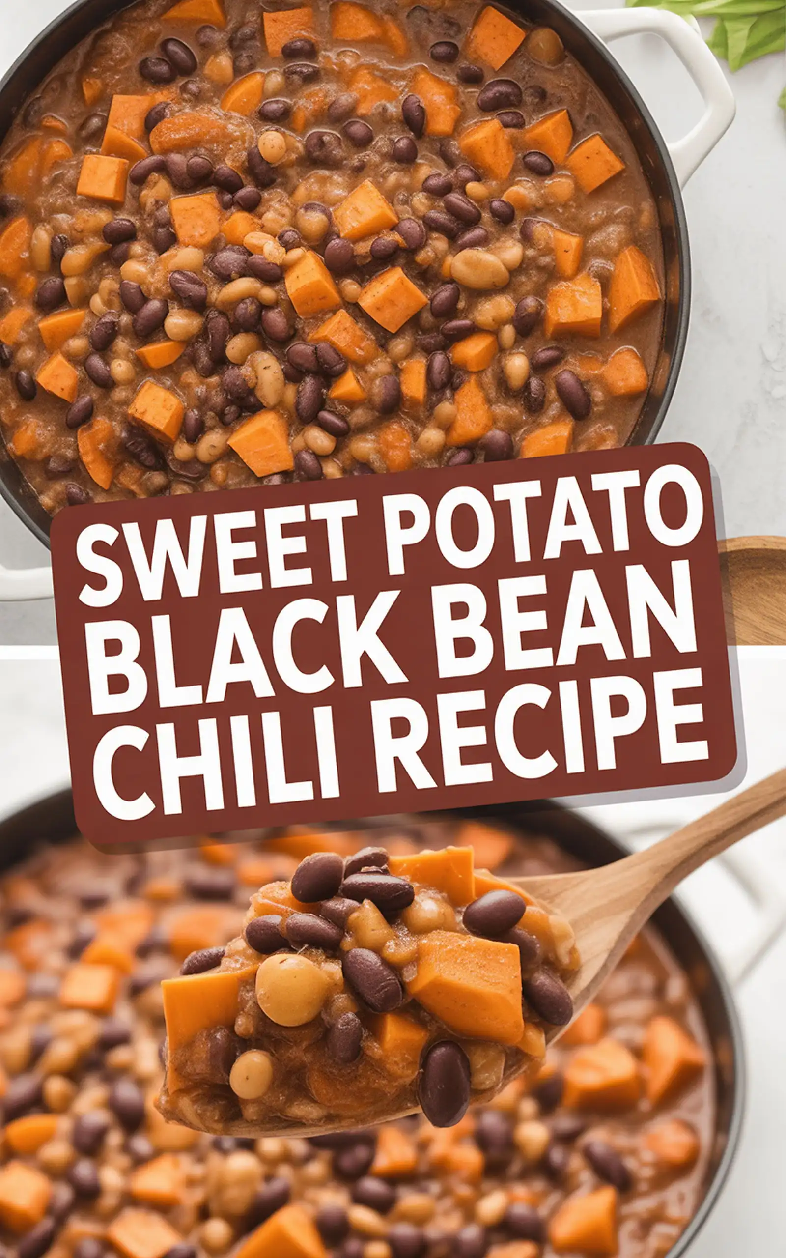 Sweet Potato Black Bean Chili Recipe - easy recipe with step by step instructions