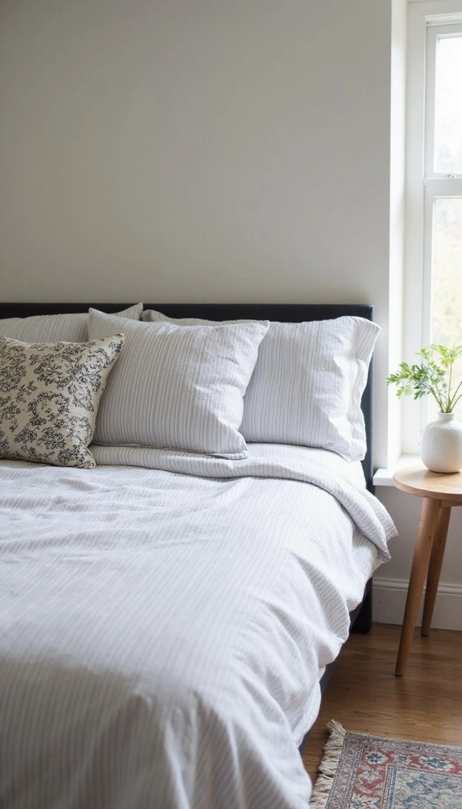 Mix subtle patterns for visual interest