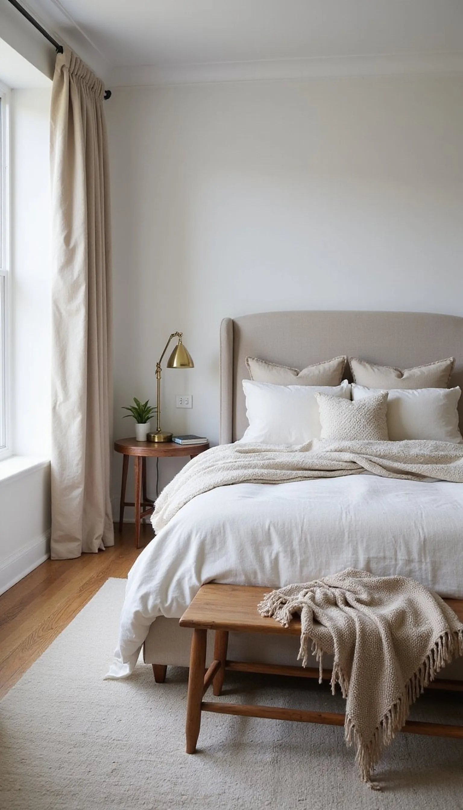 Soft tonal neutrals for a restful atmosphere