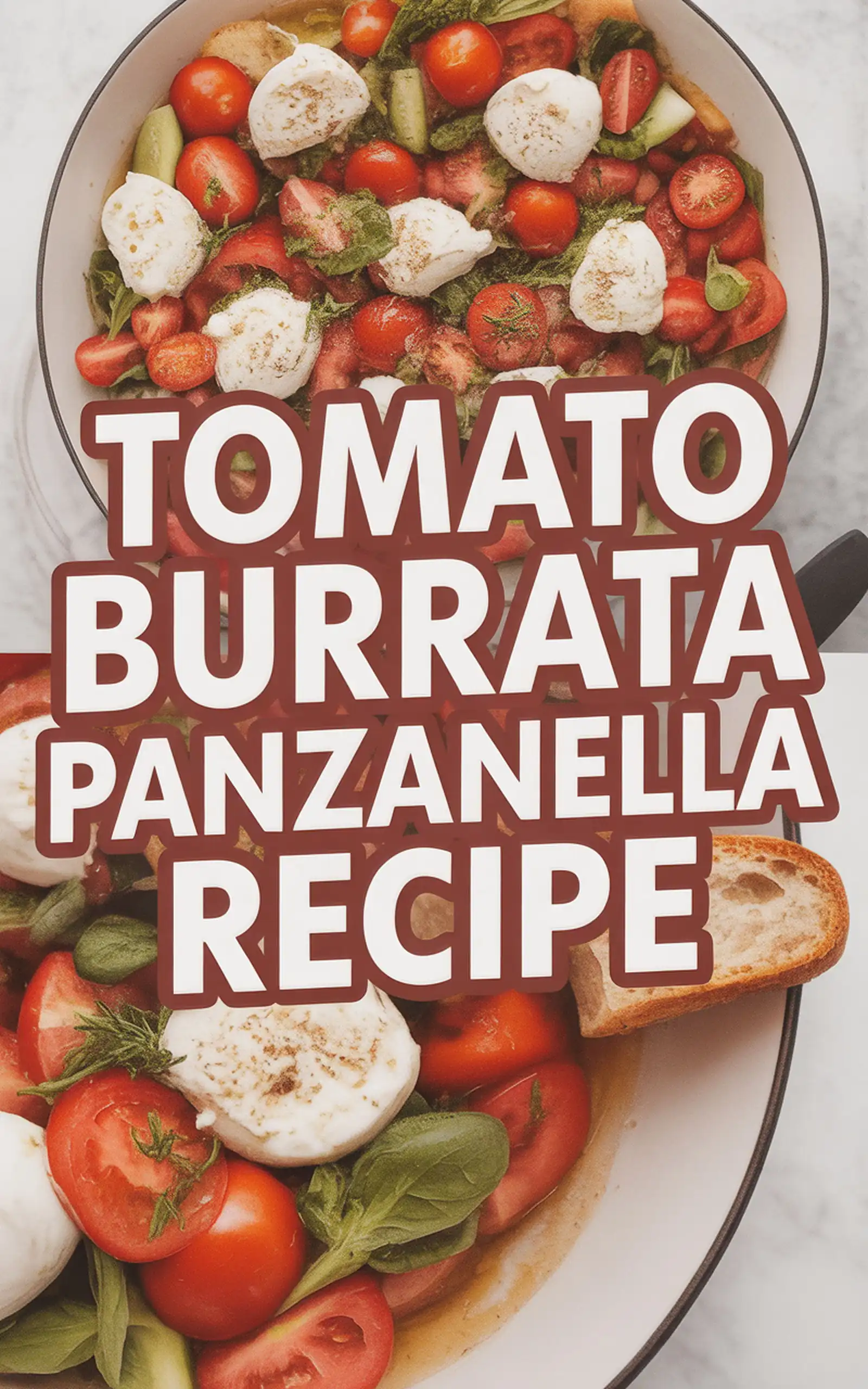 Tomato Burrata Panzanella Recipe - easy recipe with step by step instructions