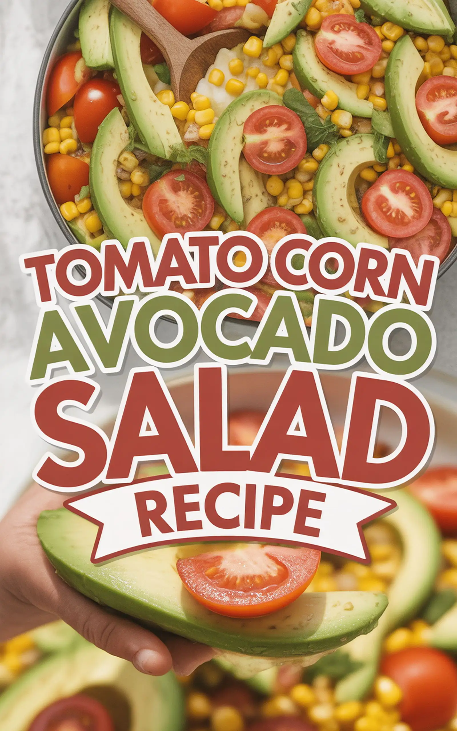 Tomato Corn Avocado Salad Recipe - easy recipe with step by step instructions