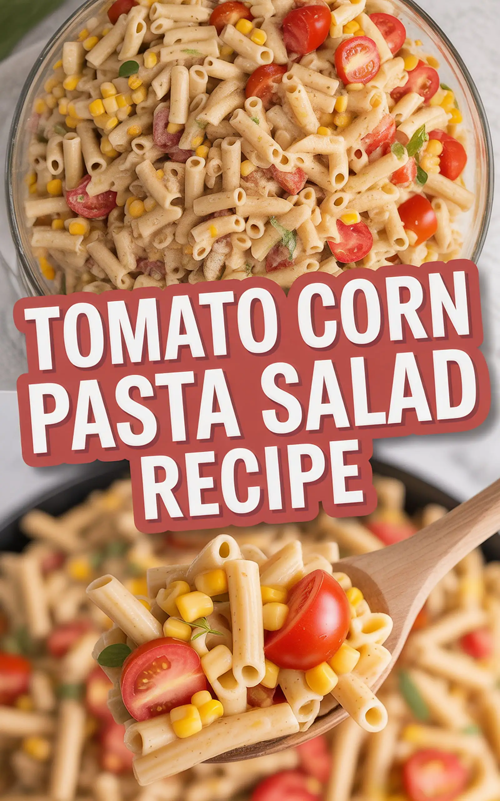 Tomato Corn Pasta Salad Recipe - easy recipe with step by step instructions