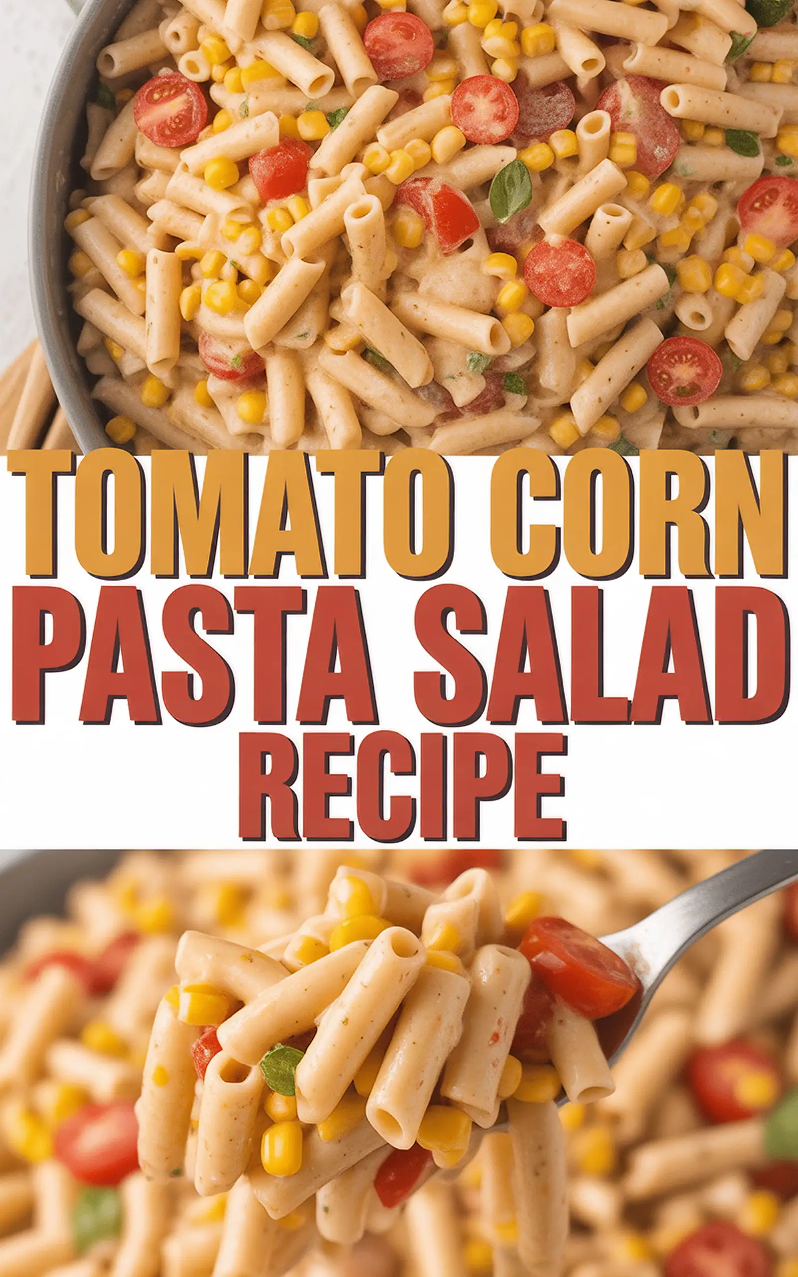 Tomato Corn Pasta Salad Recipe - easy recipe with step by step instructions