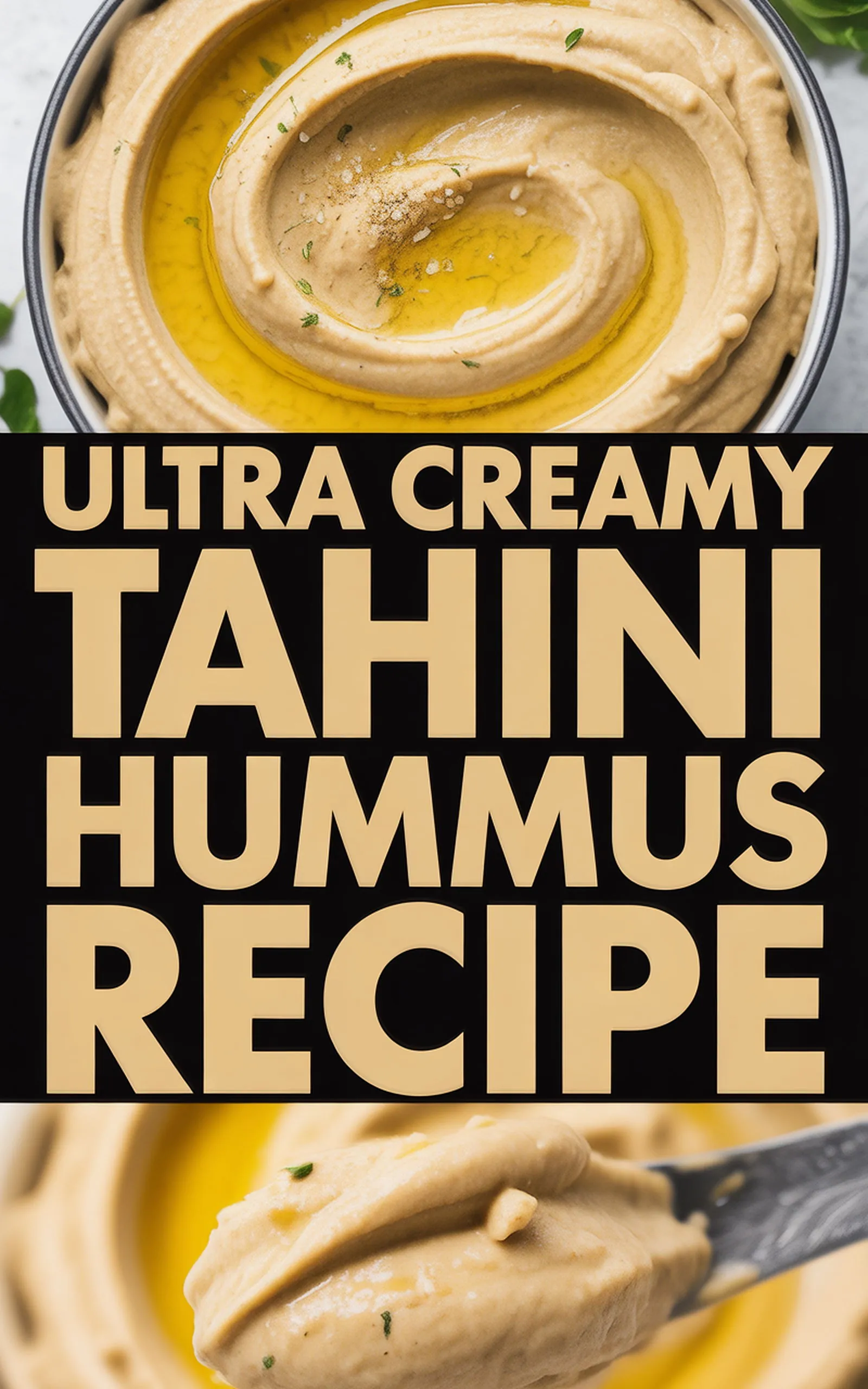 Ultra Creamy Tahini Hummus Recipe - easy recipe with step by step instructions