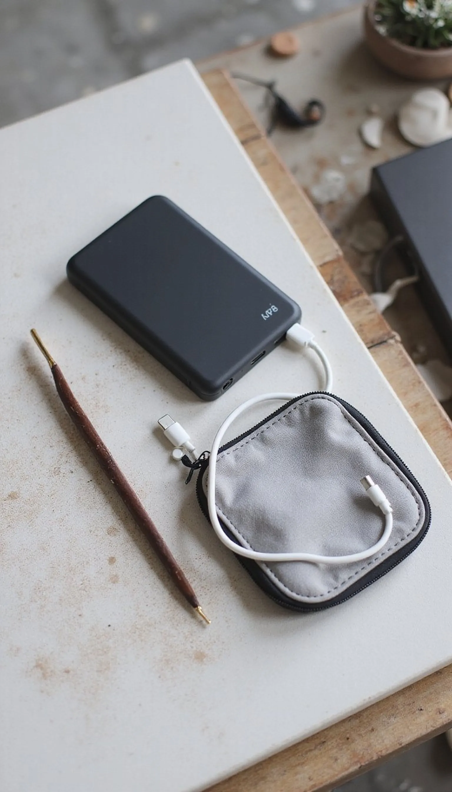 Compact power bank and charging kit