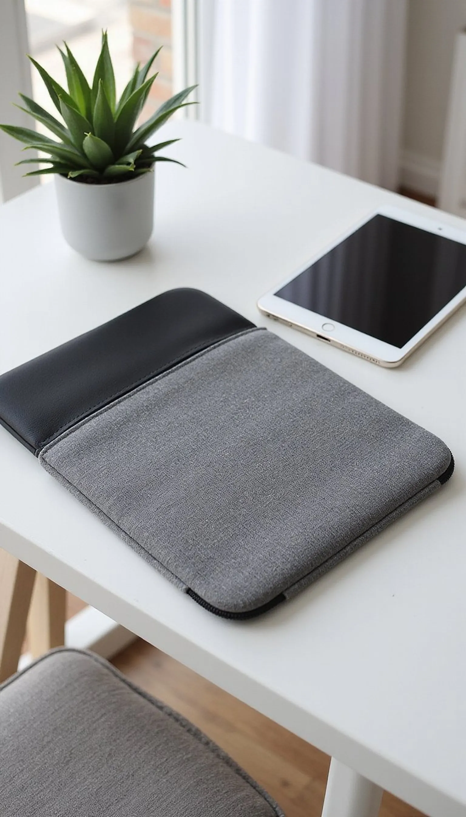 Slim laptop sleeve and tablet protection setup