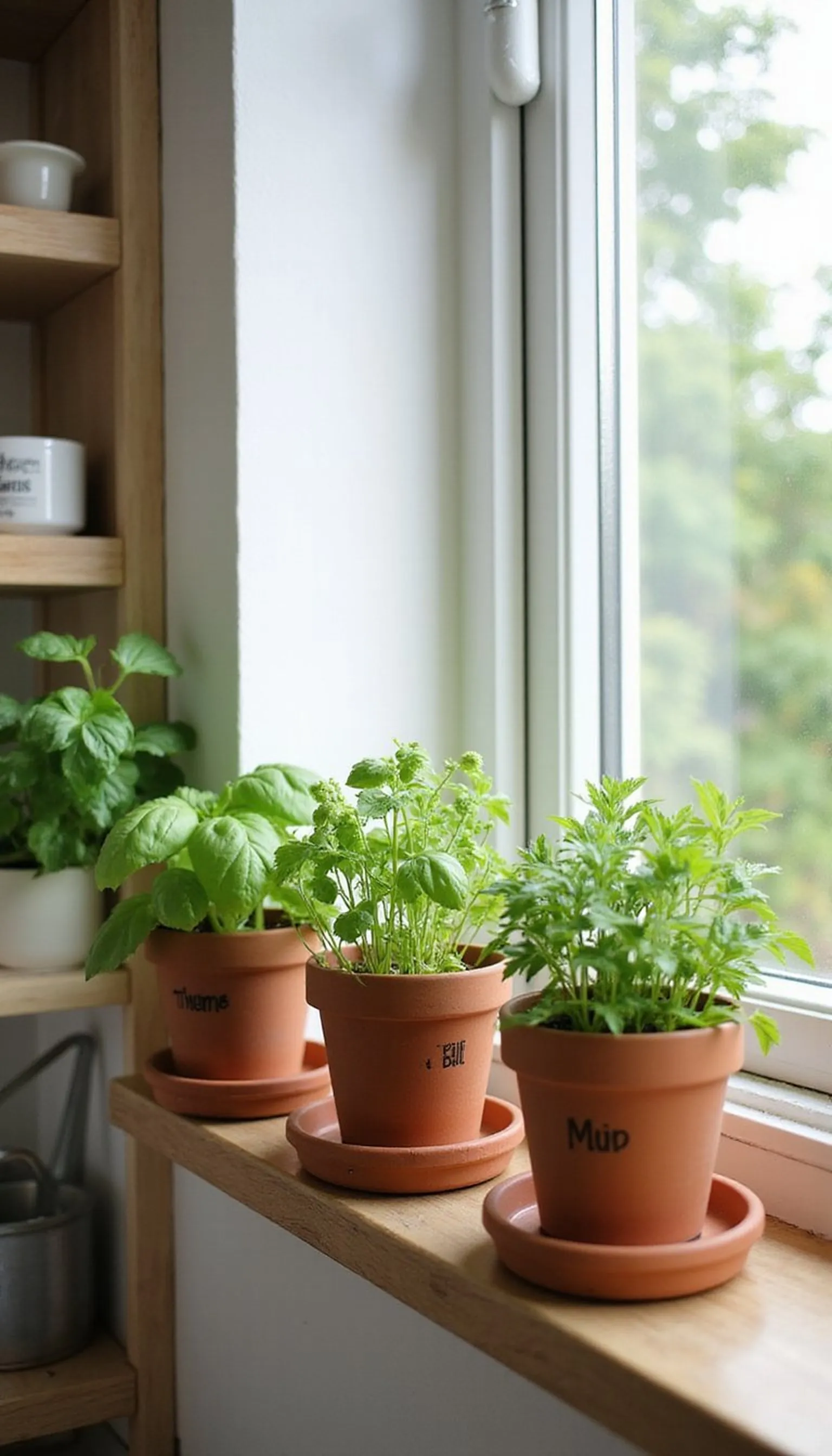 Herb nook: tiny green corner for fresh flavors
