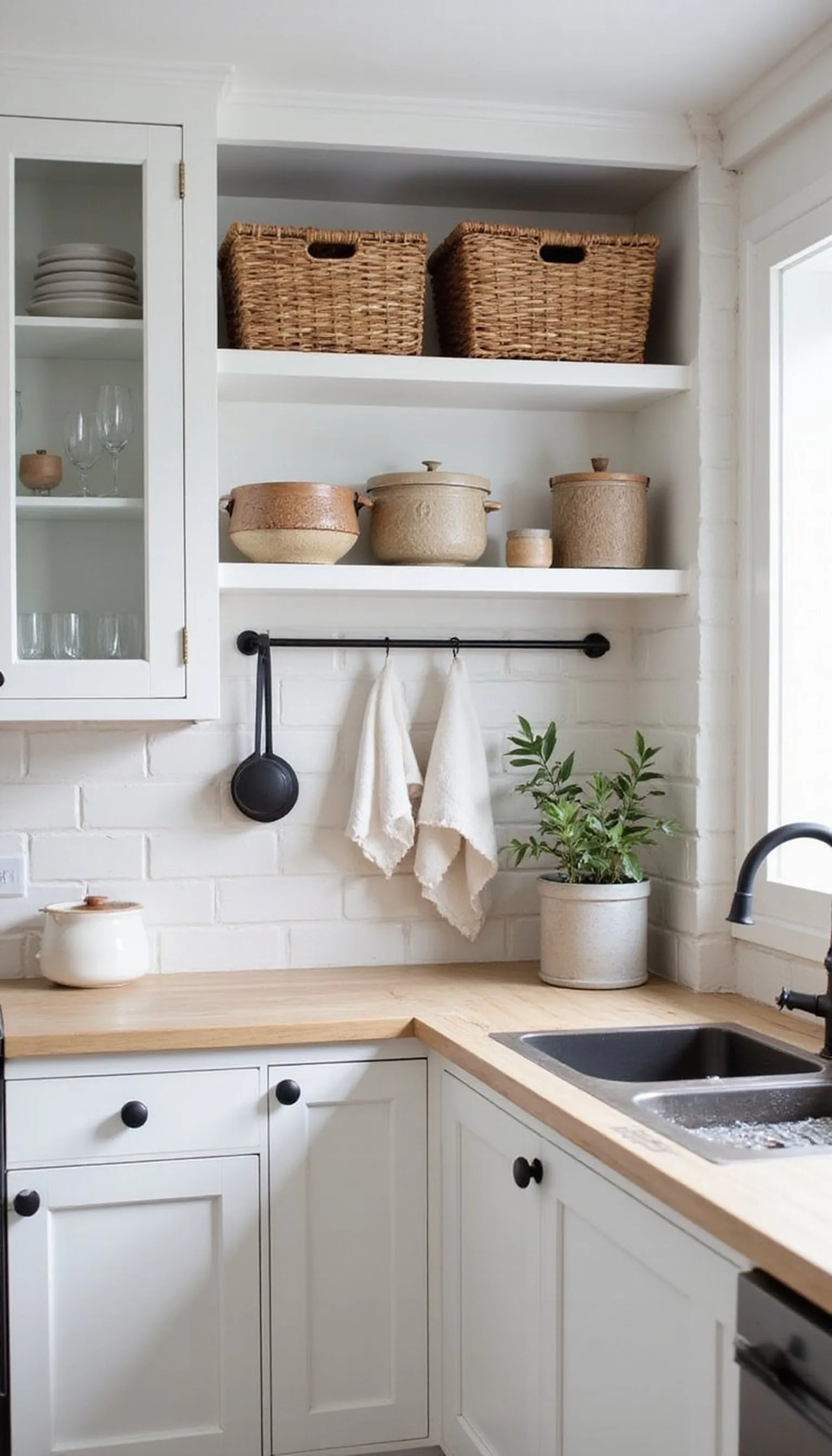 Scandi simplicity: bright, airy rental kitchen