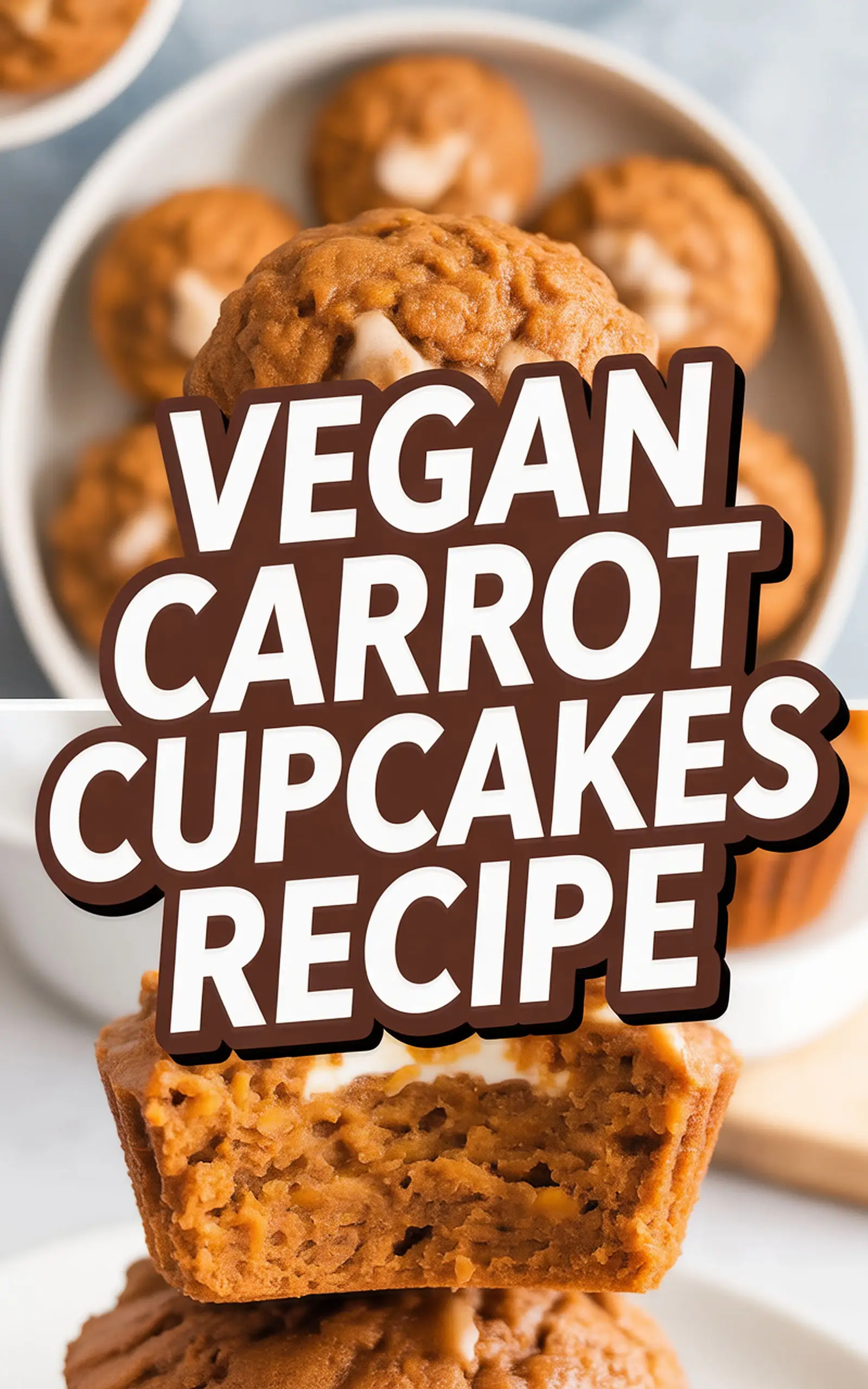 Vegan Carrot Cupcakes Recipe - easy recipe with step by step instructions