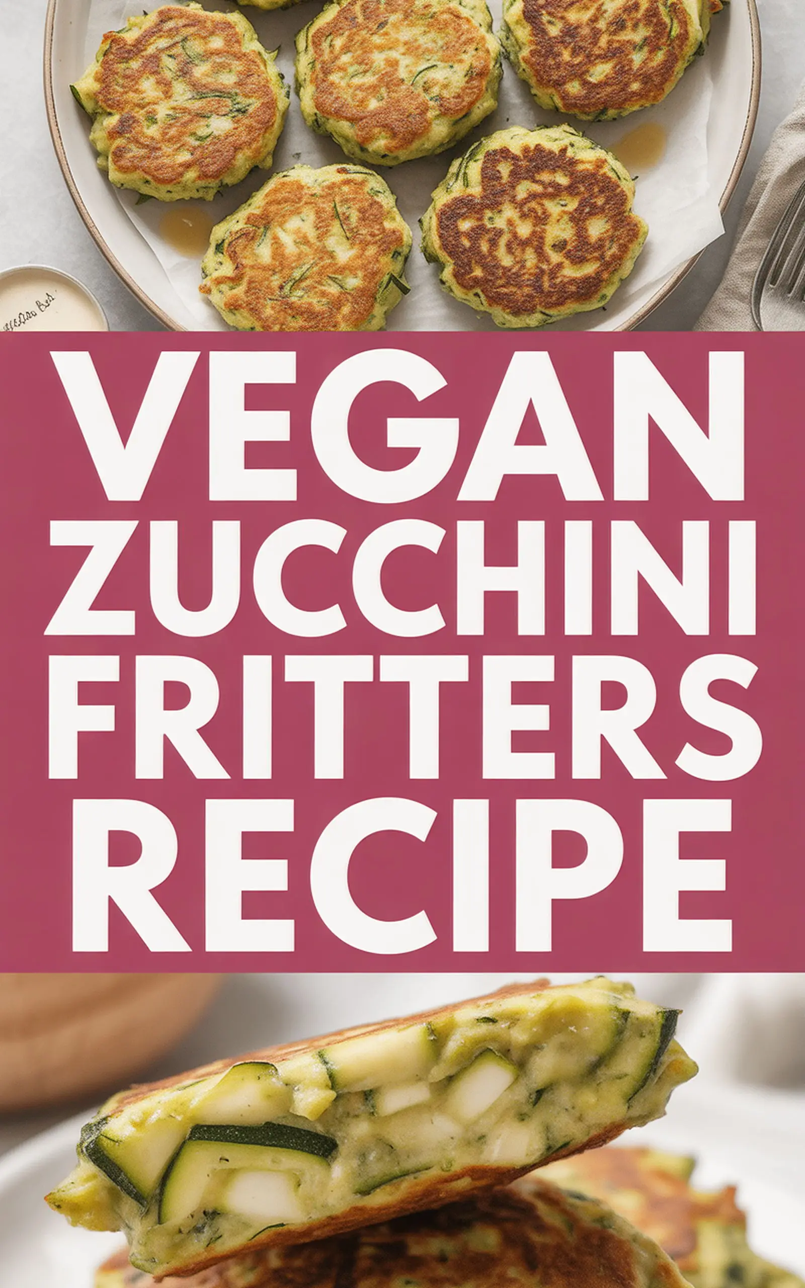 Vegan Zucchini Fritters Recipe - easy recipe with step by step instructions