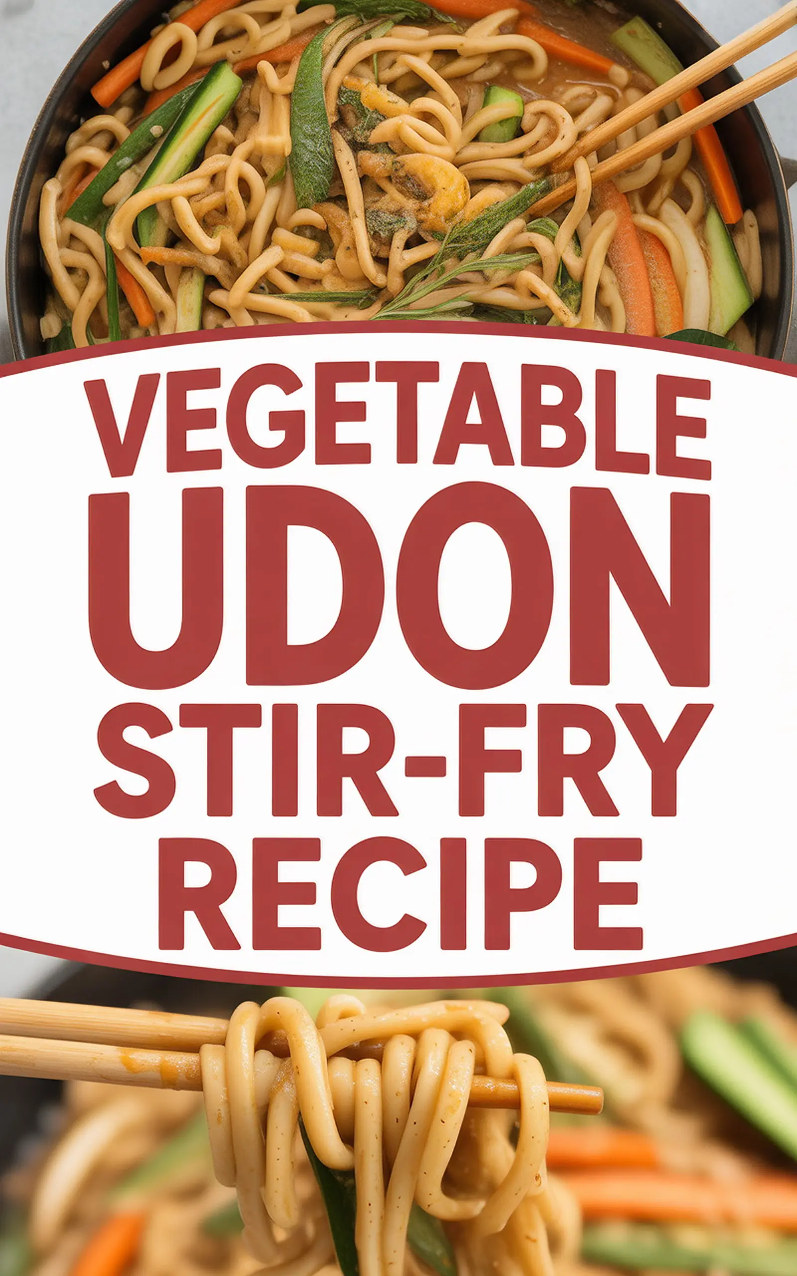 Vegetable Udon Stir-Fry Recipe - easy recipe with step by step instructions