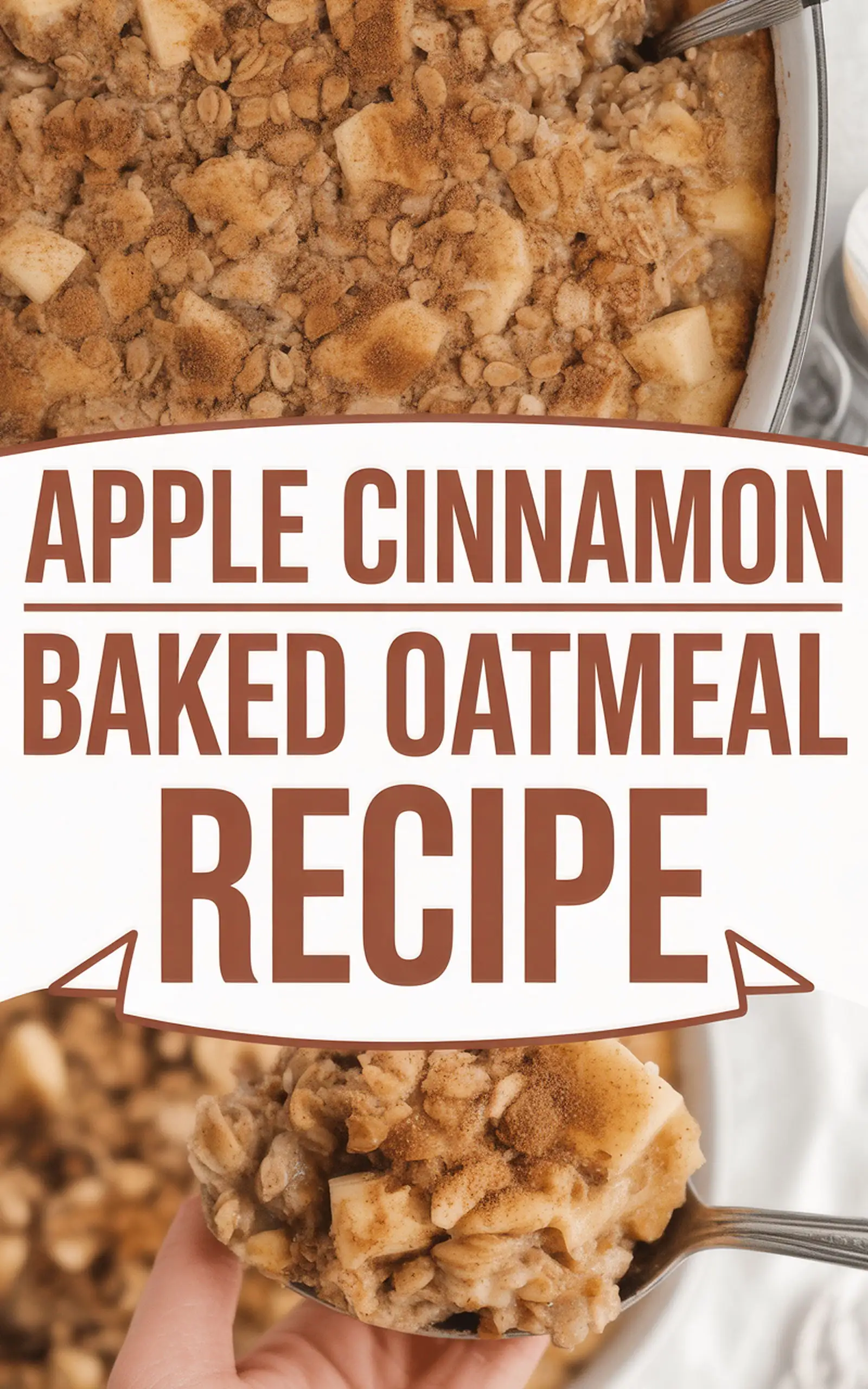 Apple Cinnamon Baked Oatmeal Recipe - easy recipe with step by step instructions