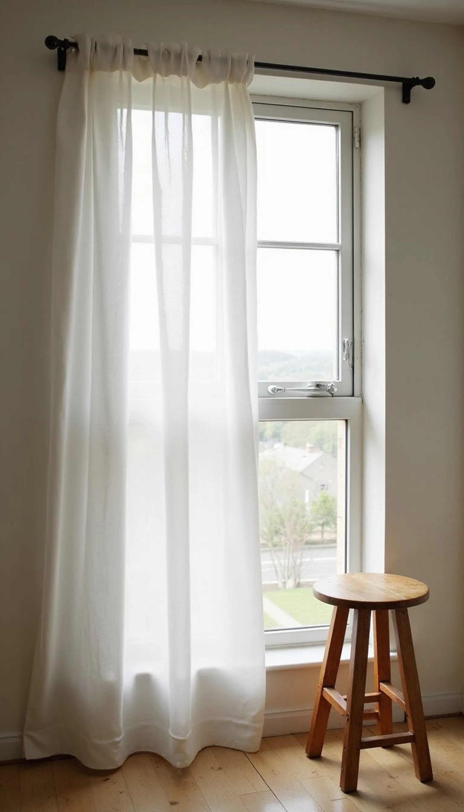 Magnetic curtain rod for metal-frame windows