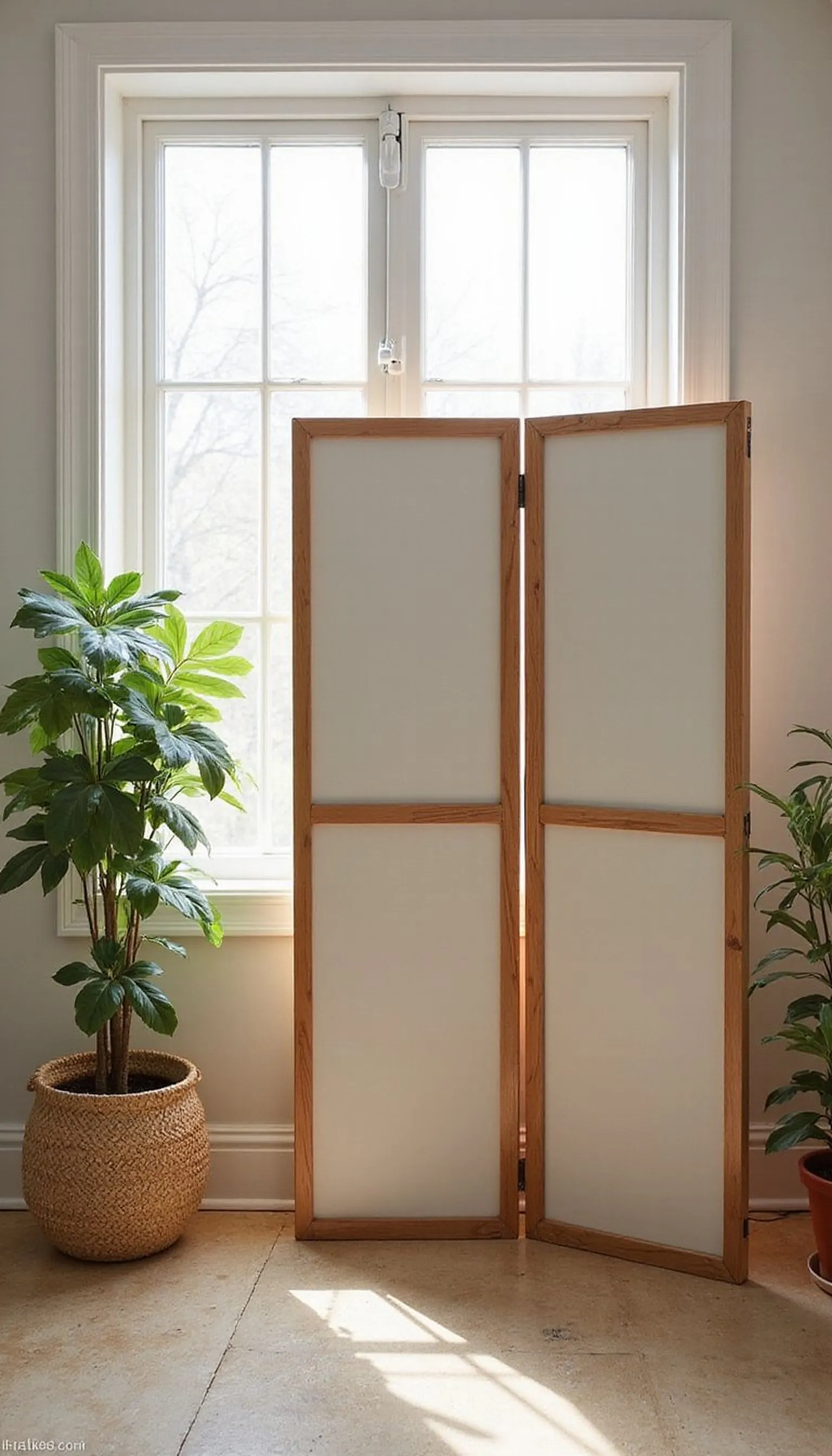 Room divider screen for on-demand privacy