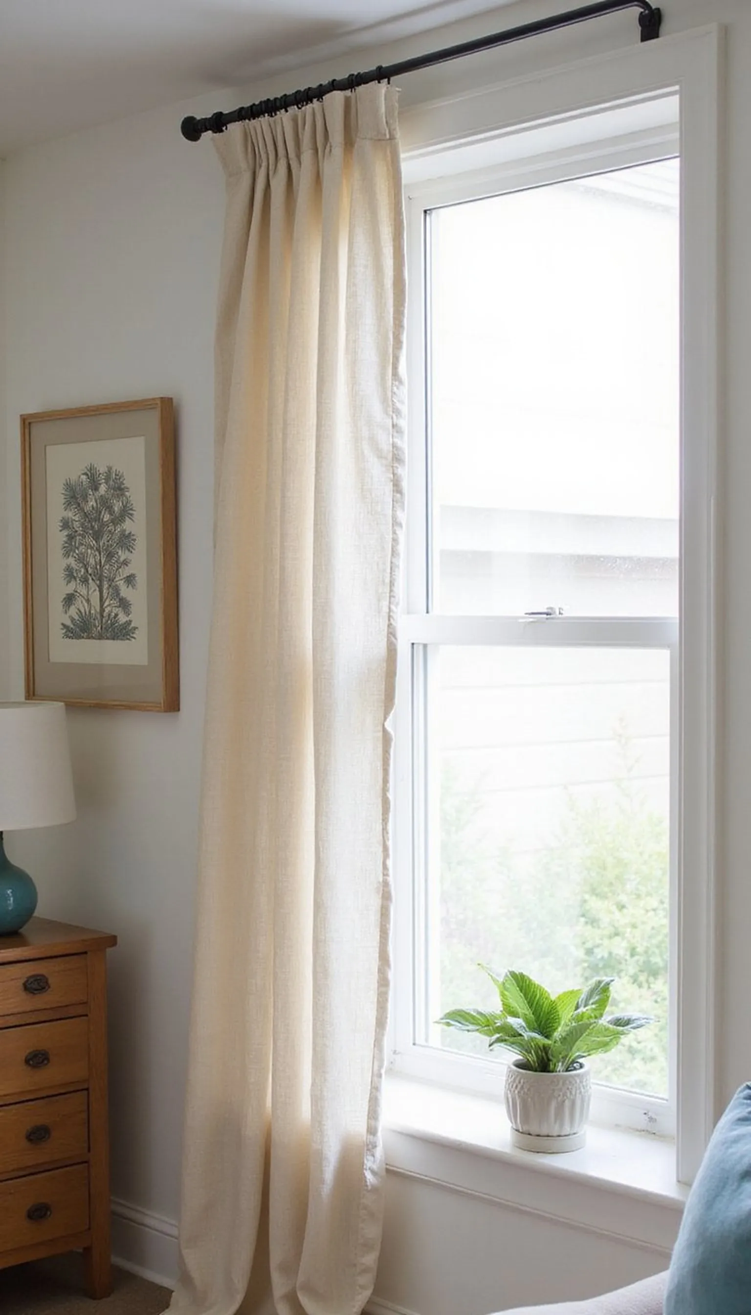 Tapestry on a sliding curtain track for drama