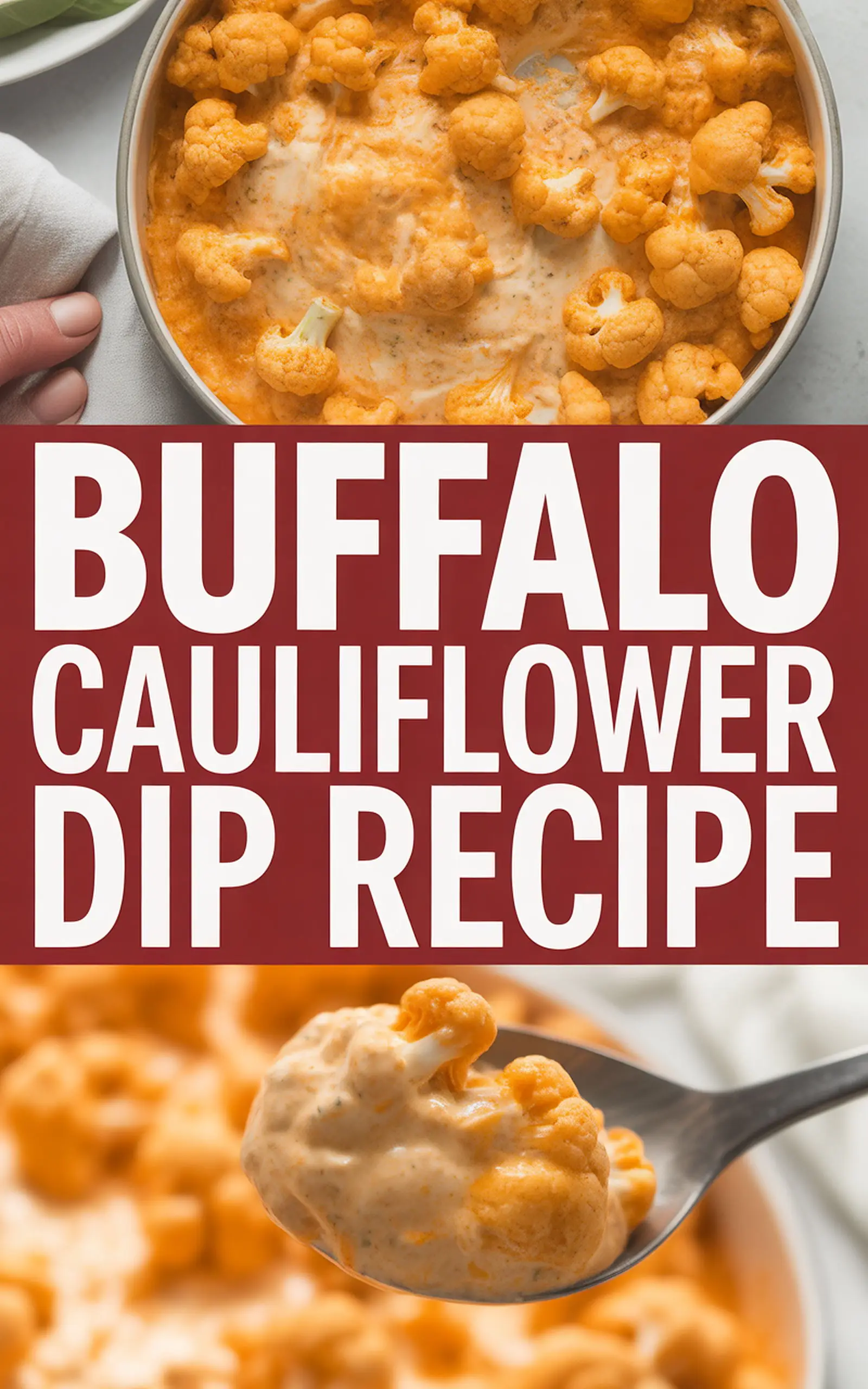 Buffalo Cauliflower Dip Recipe - easy recipe with step by step instructions
