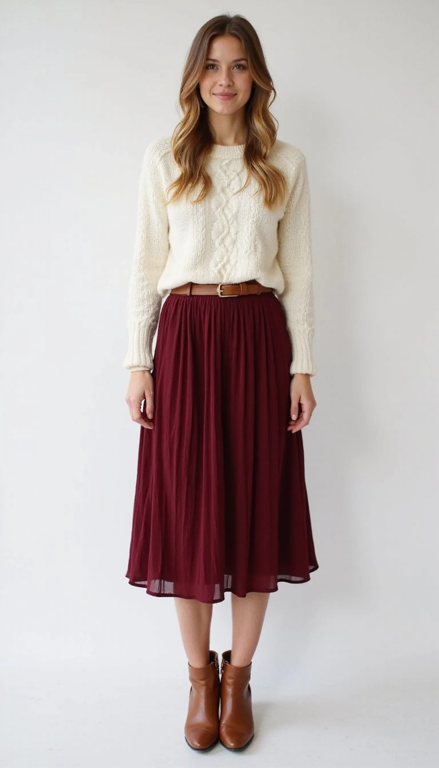 Casual Weekend With a Pleated Midi