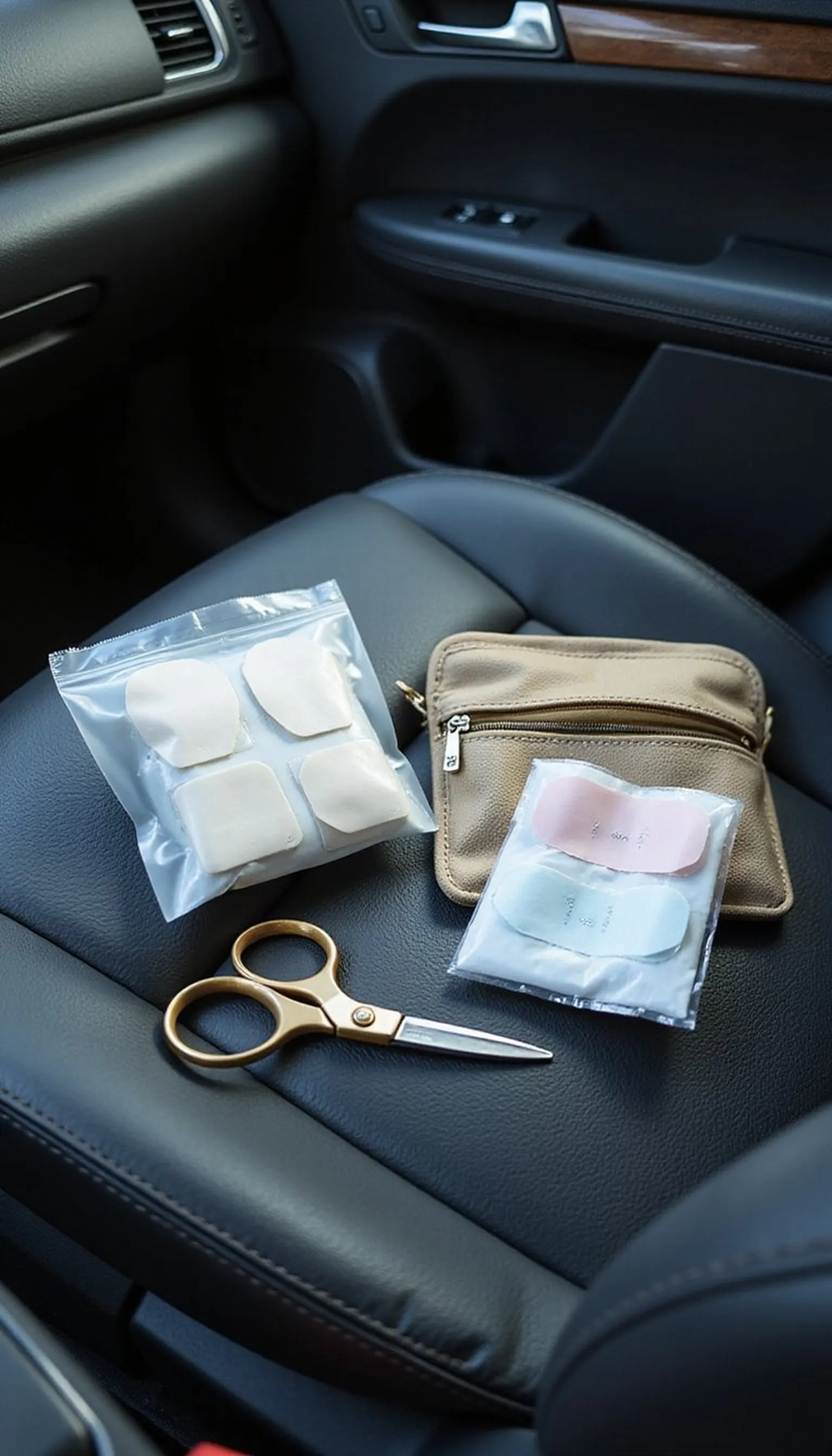 Motion sickness wrist patches for discreet help