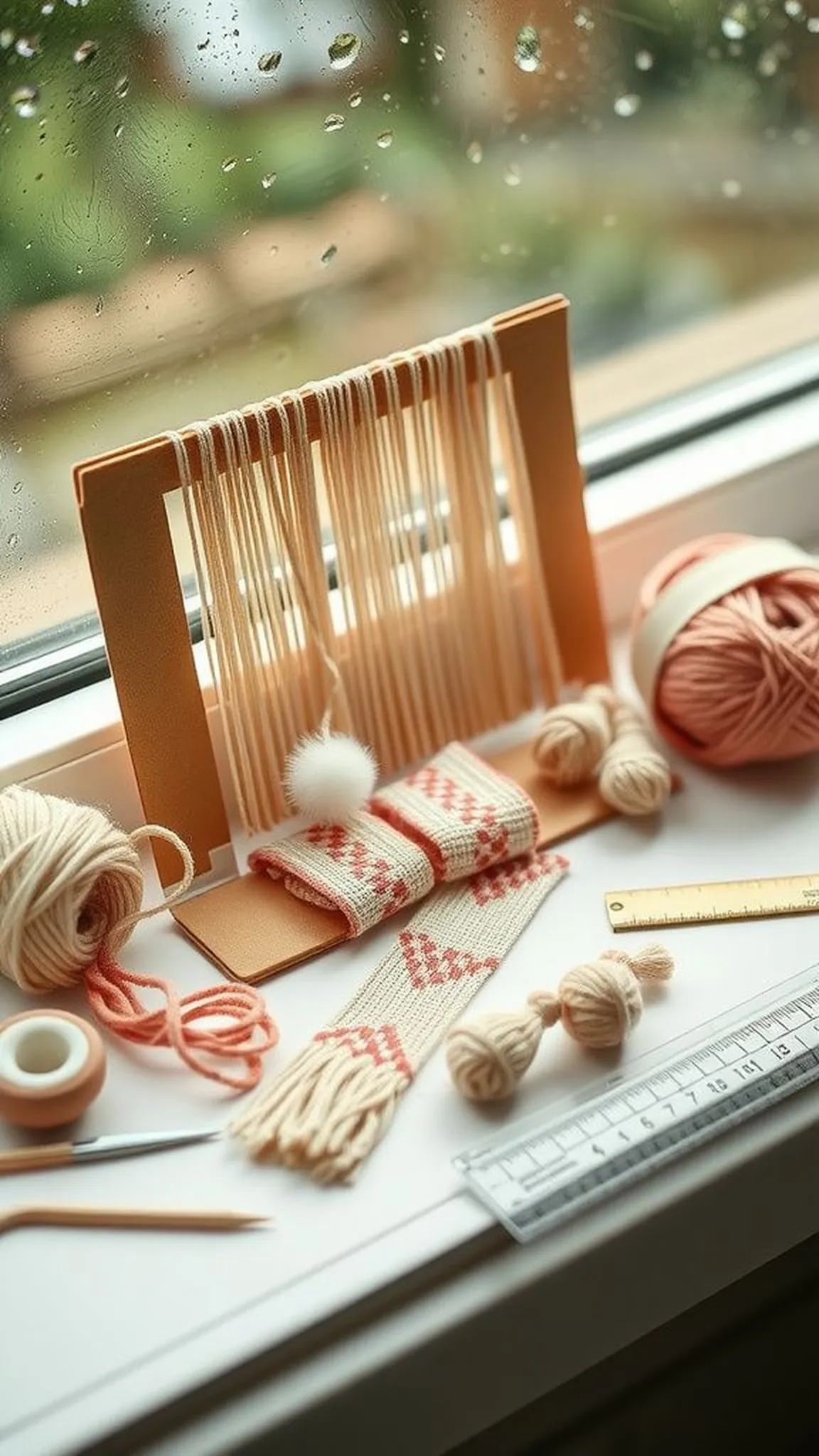 How to make a tasseled bookmark with texture