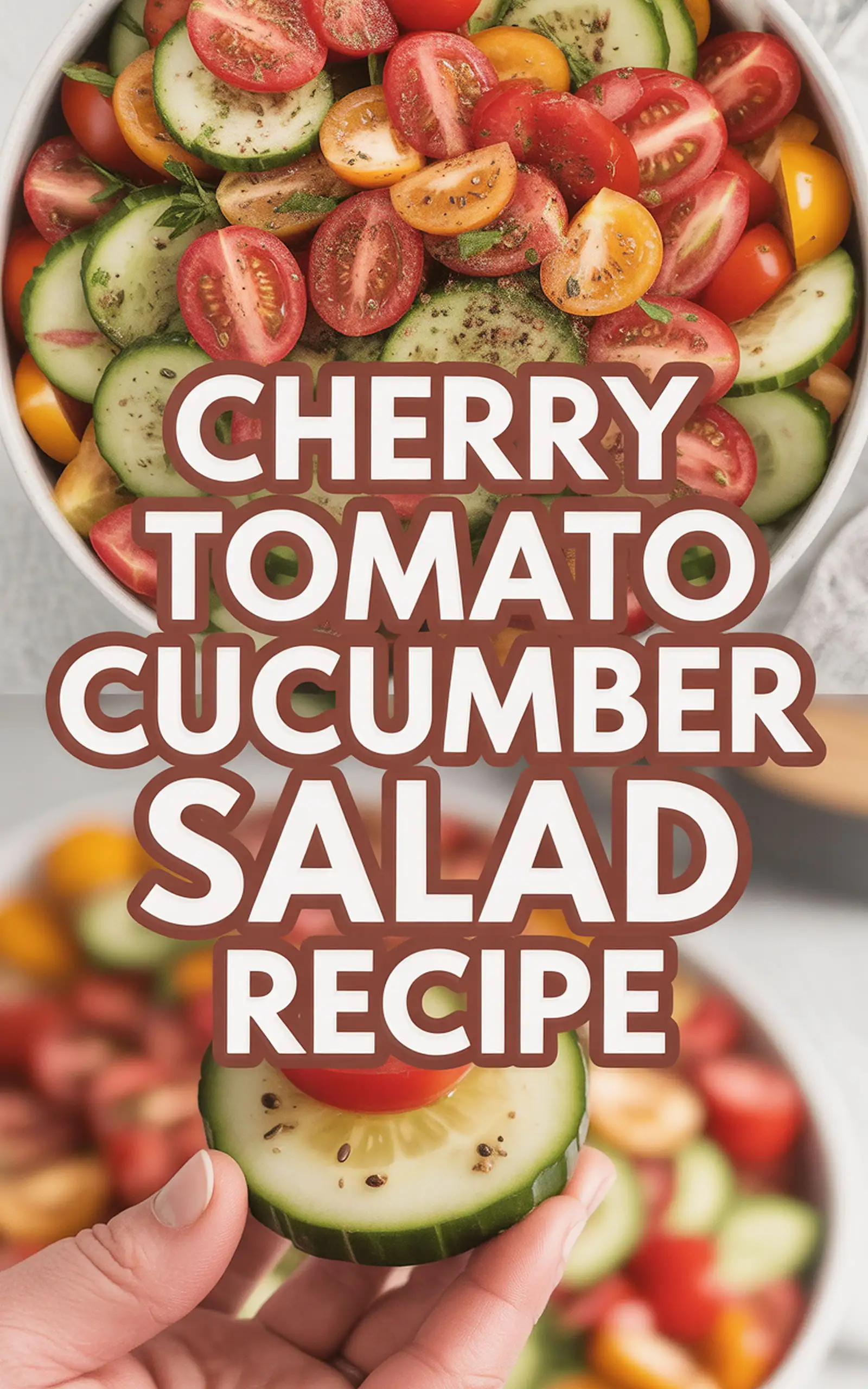 Cherry Tomato Cucumber Salad Recipe - easy recipe with step by step instructions