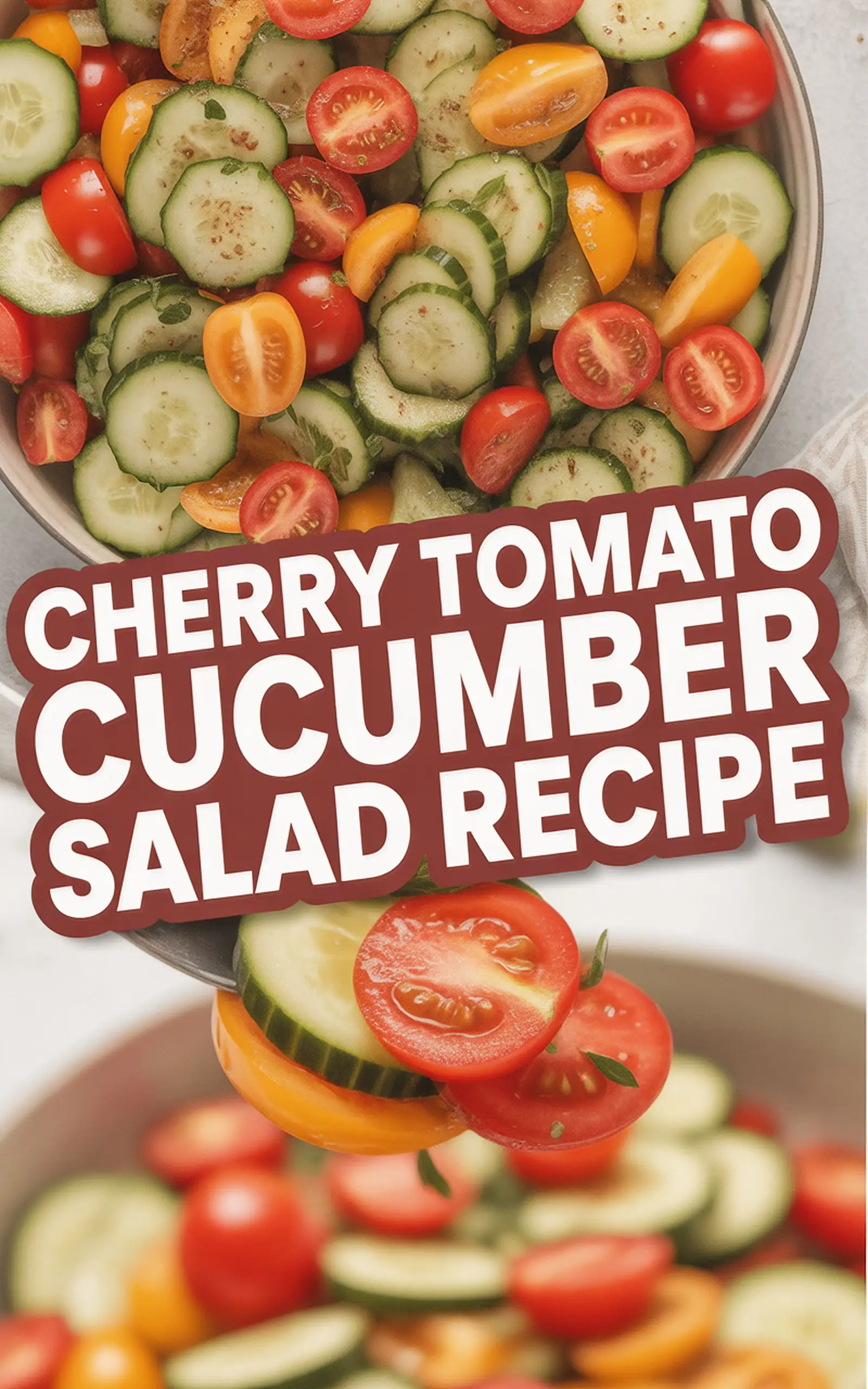 Cherry Tomato Cucumber Salad Recipe - easy recipe with step by step instructions