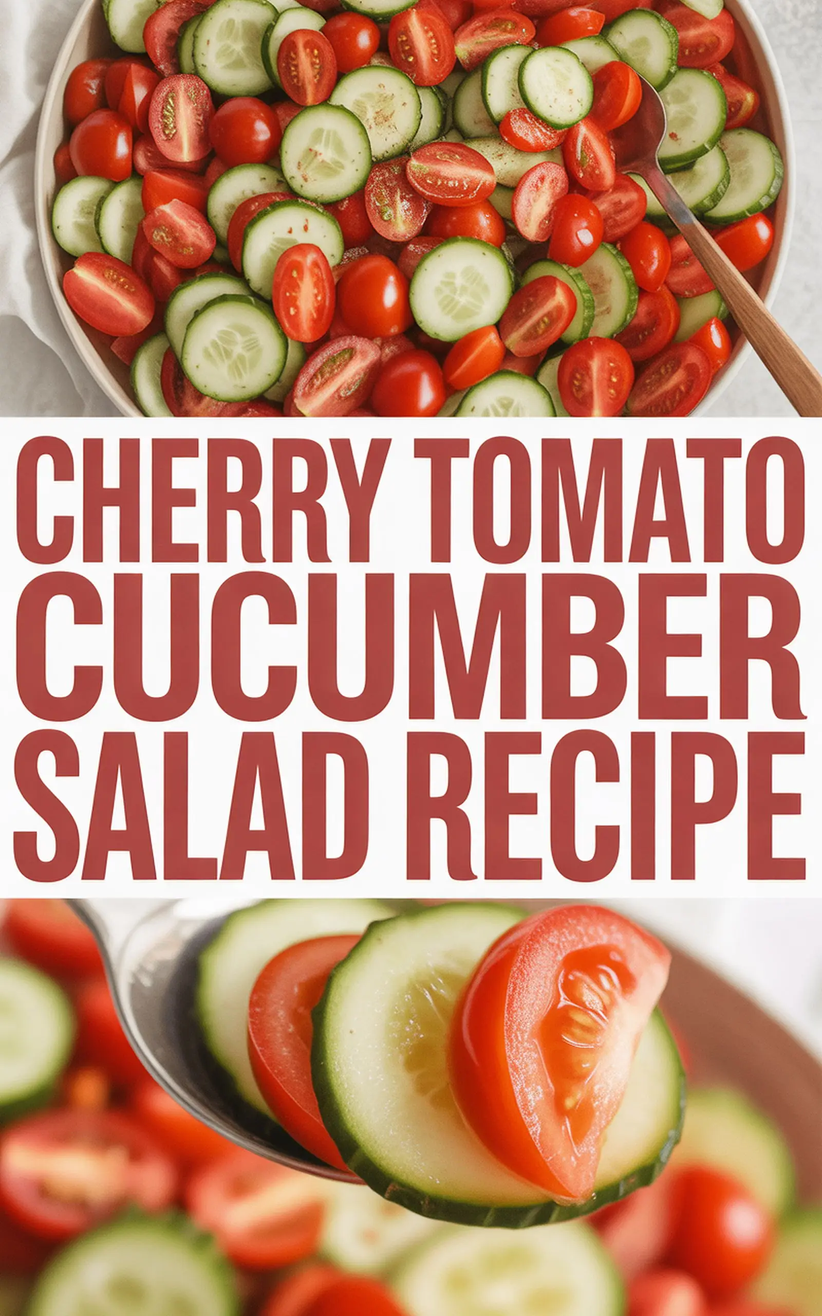Cherry Tomato Cucumber Salad Recipe - easy recipe with step by step instructions