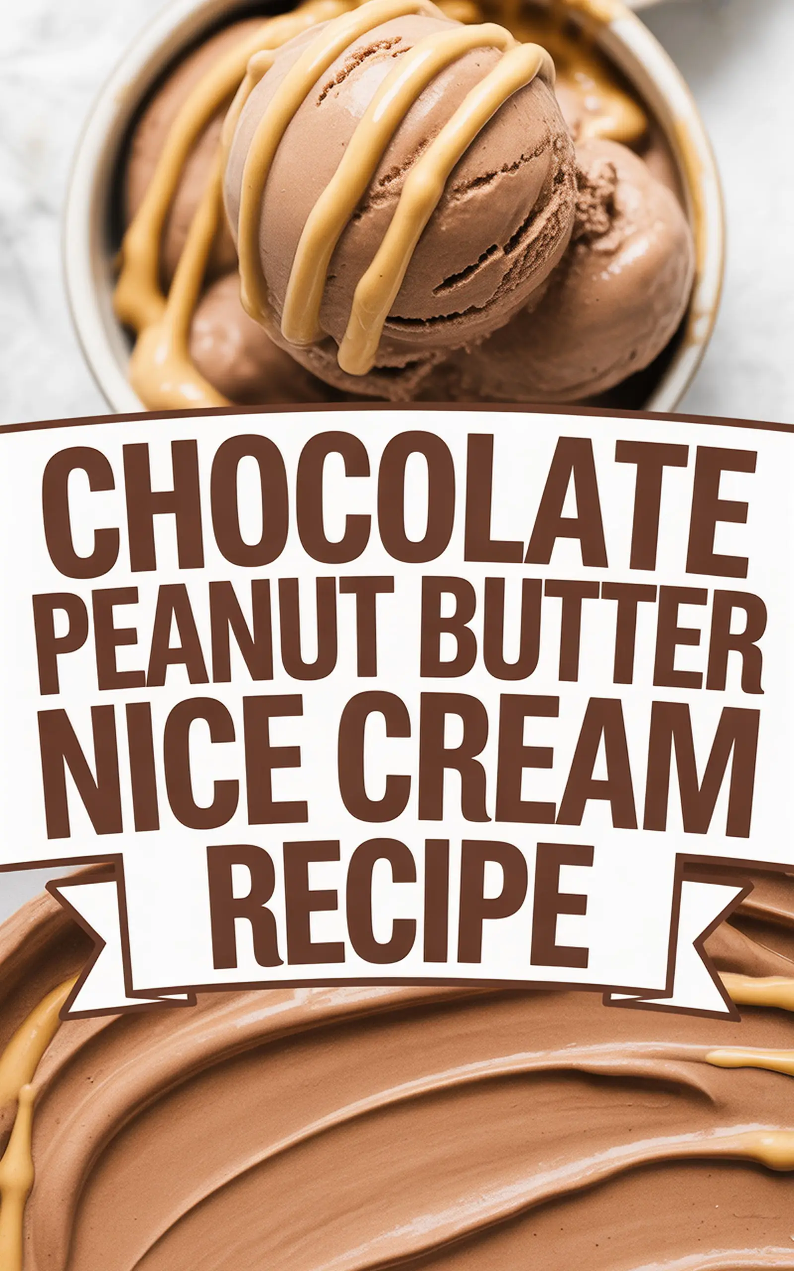 Chocolate Peanut Butter Nice Cream Recipe - easy recipe with step by step instructions