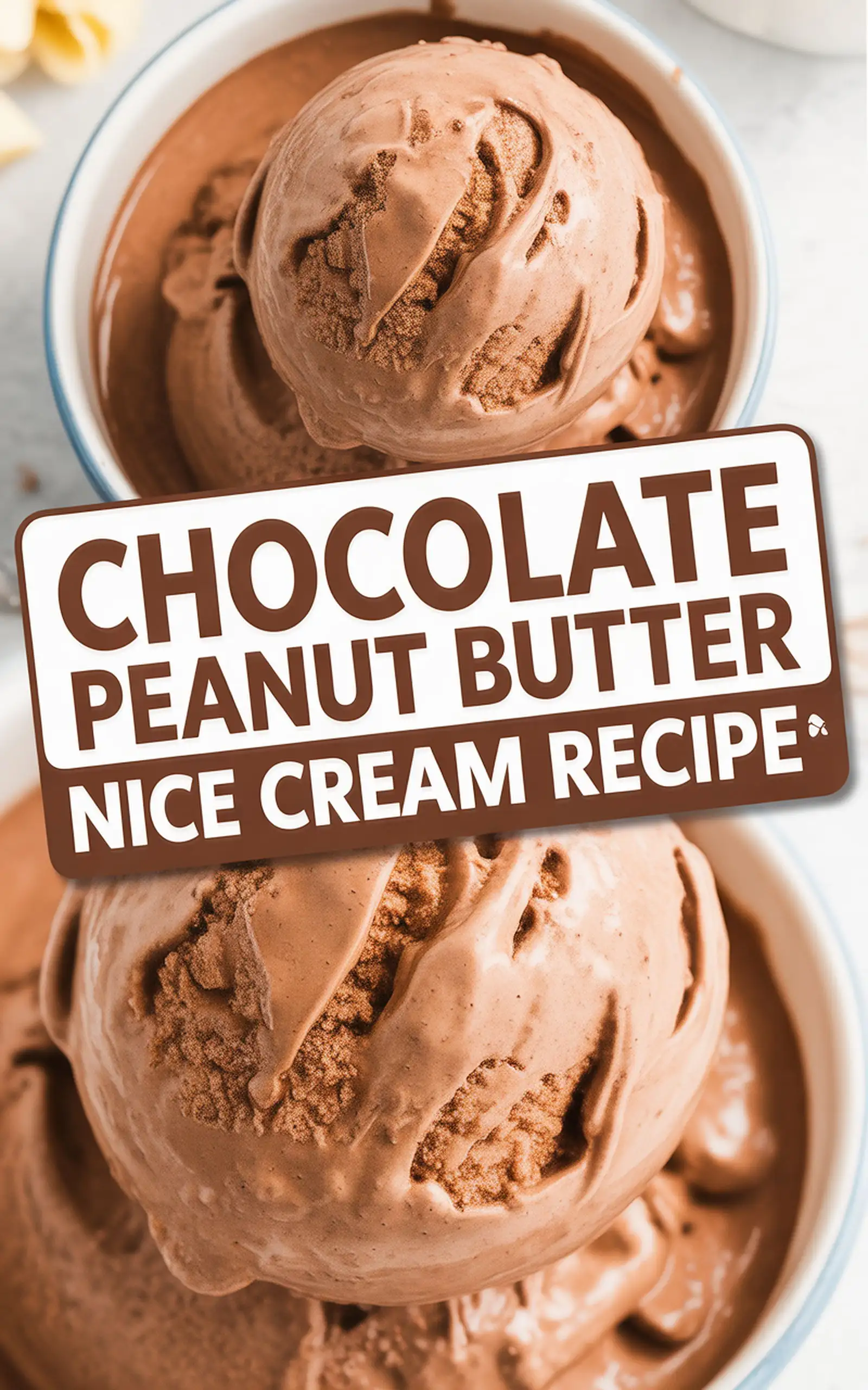 Chocolate Peanut Butter Nice Cream Recipe - easy recipe with step by step instructions