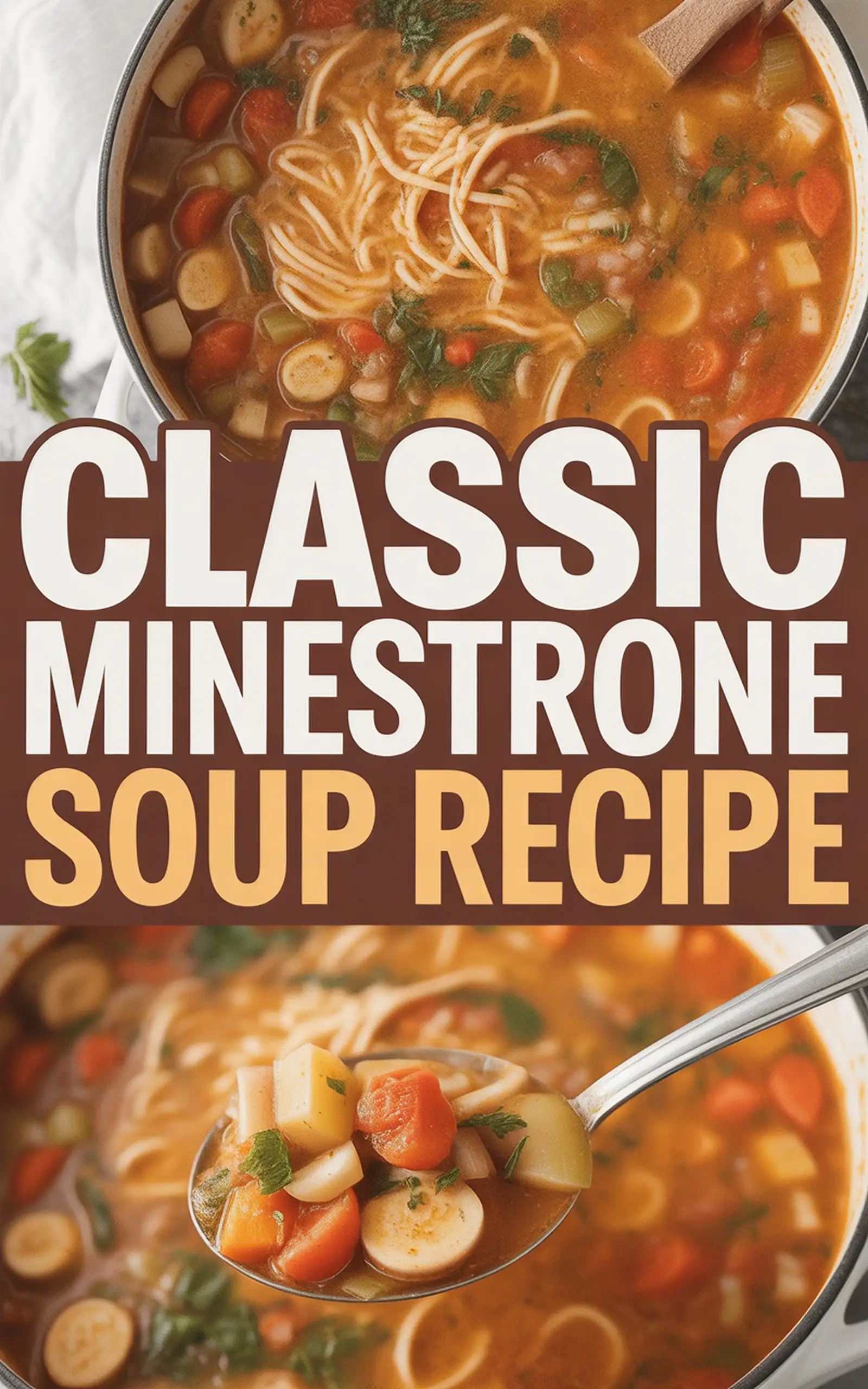 Classic Minestrone Soup Recipe - easy recipe with step by step instructions