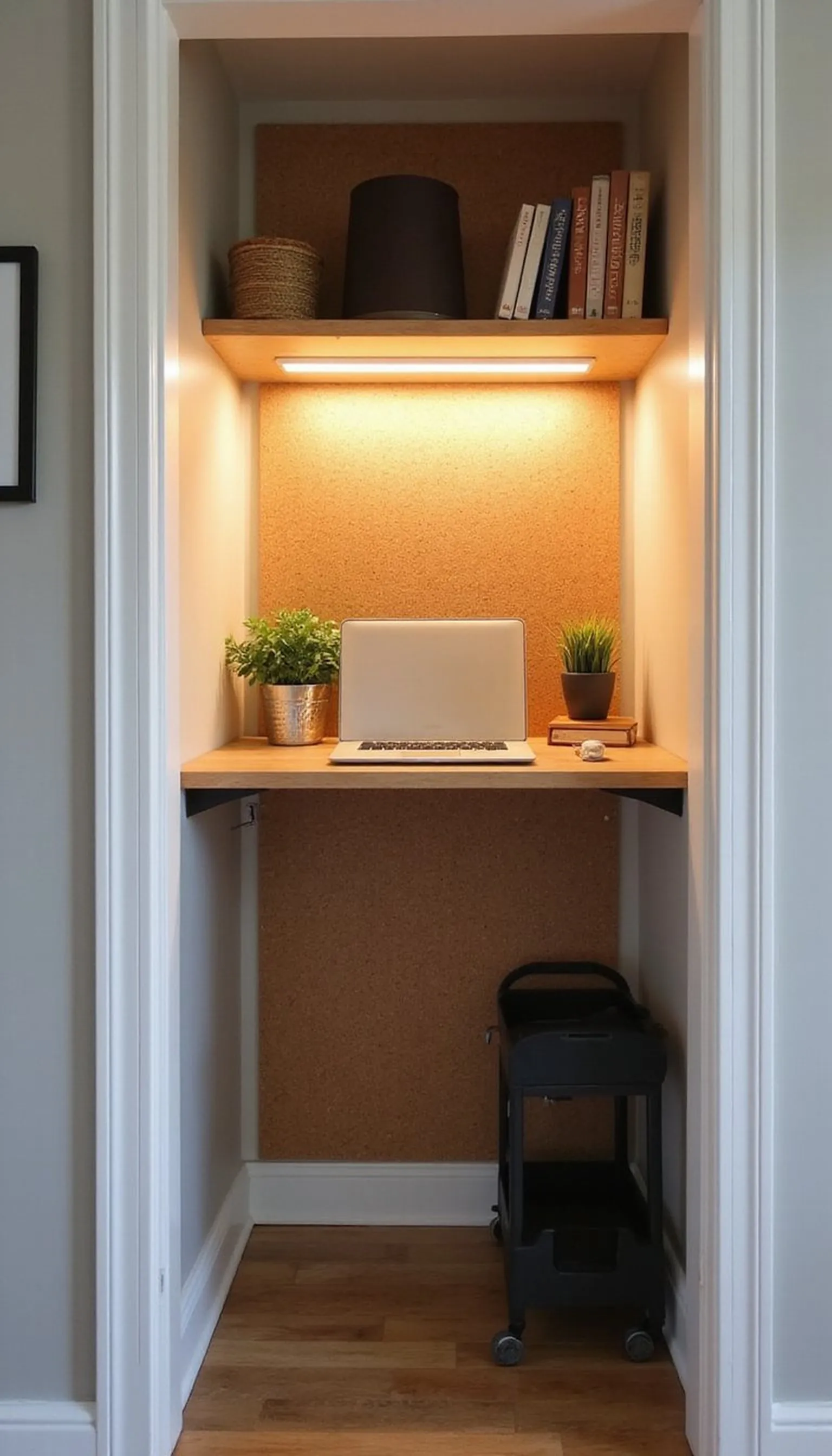 Make a standing station with a converter tray