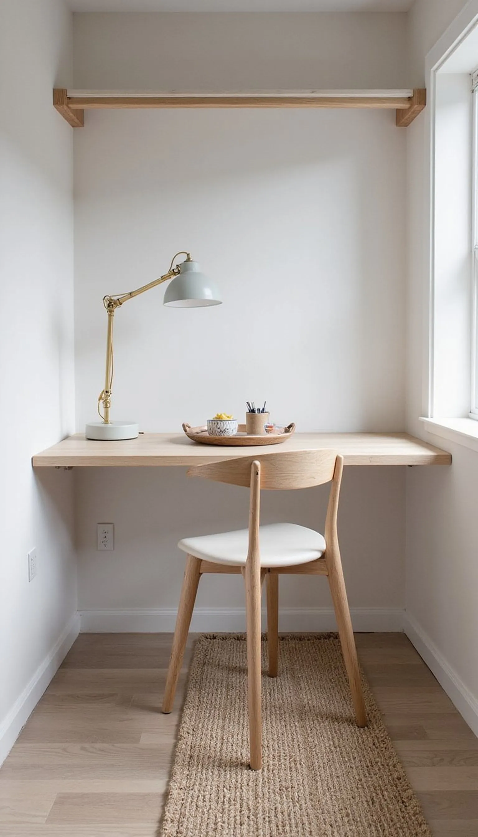 Minimalist micro office for focused sessions