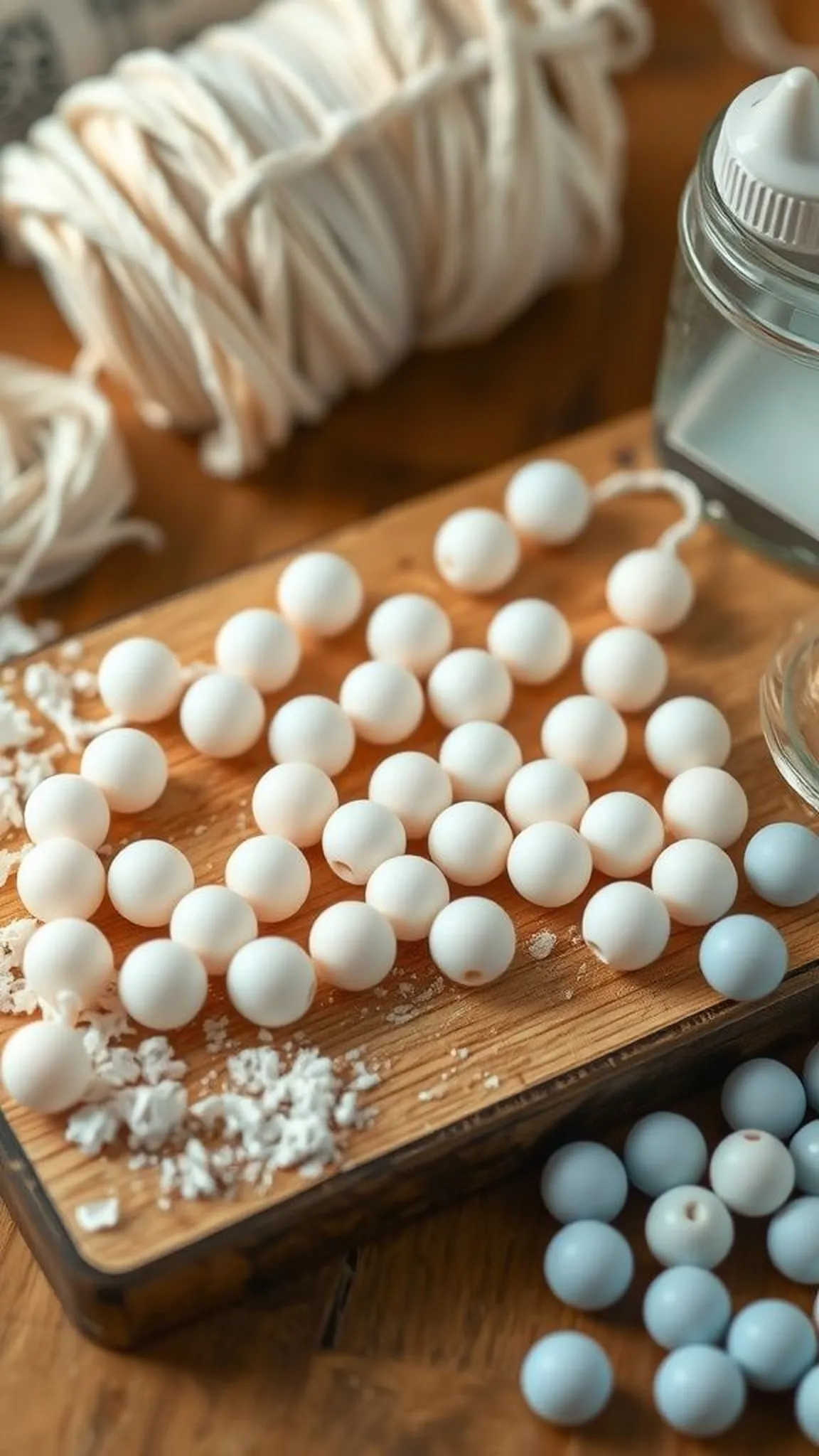 Faux porcelain beads for simple necklaces