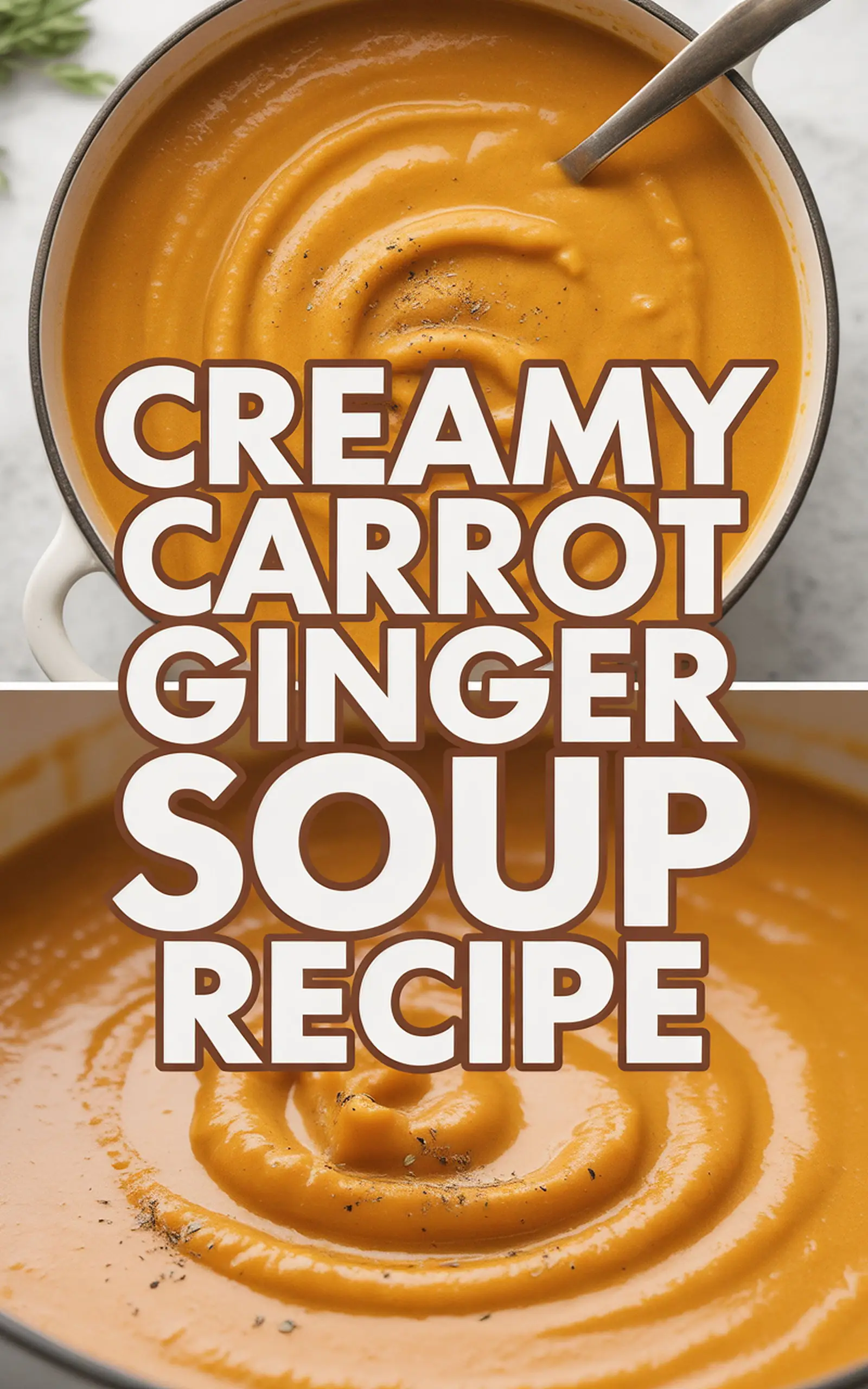 Creamy Carrot Ginger Soup Recipe - easy recipe with step by step instructions