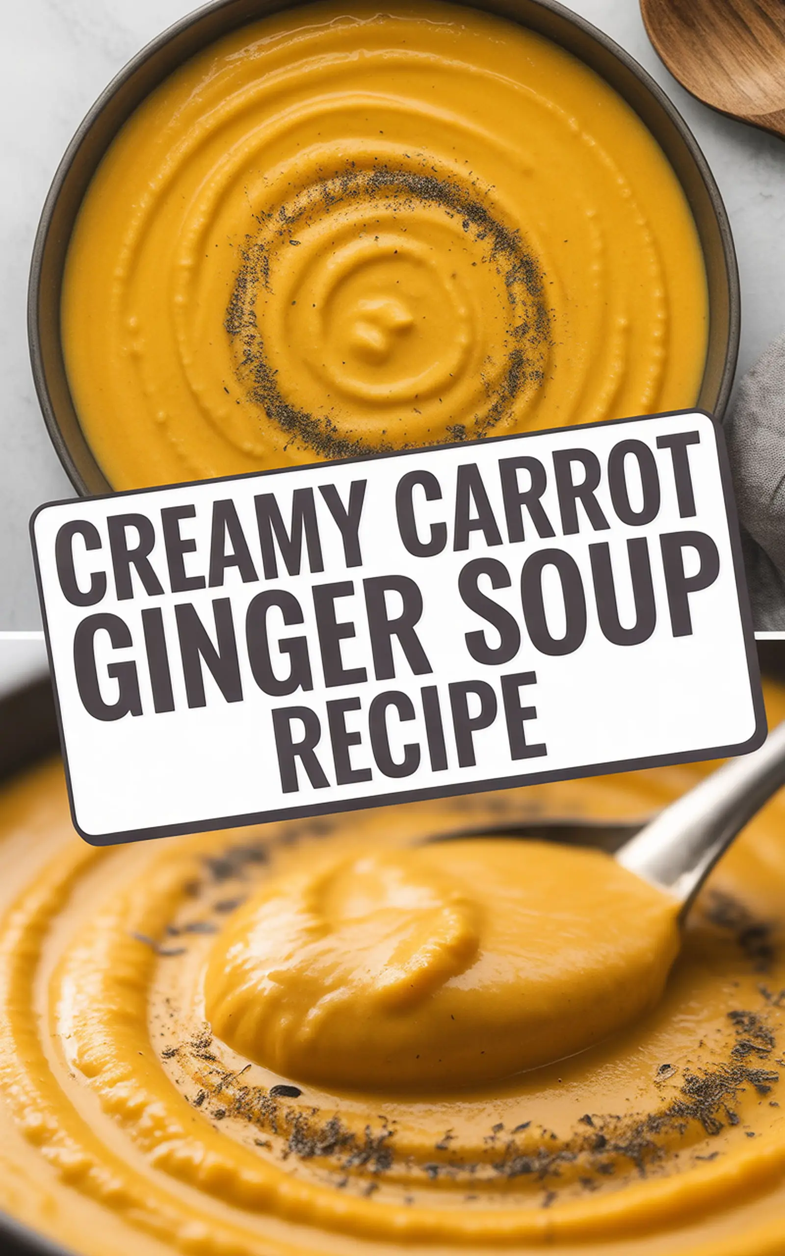 Creamy Carrot Ginger Soup Recipe - easy recipe with step by step instructions