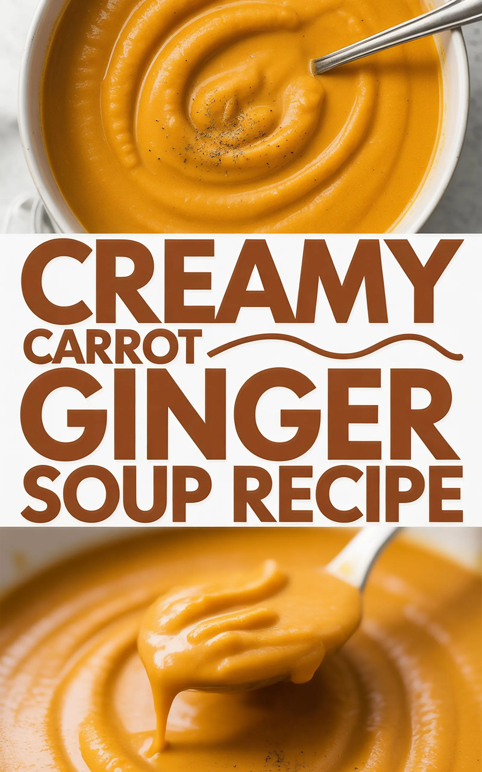 Creamy Carrot Ginger Soup Recipe - easy recipe with step by step instructions