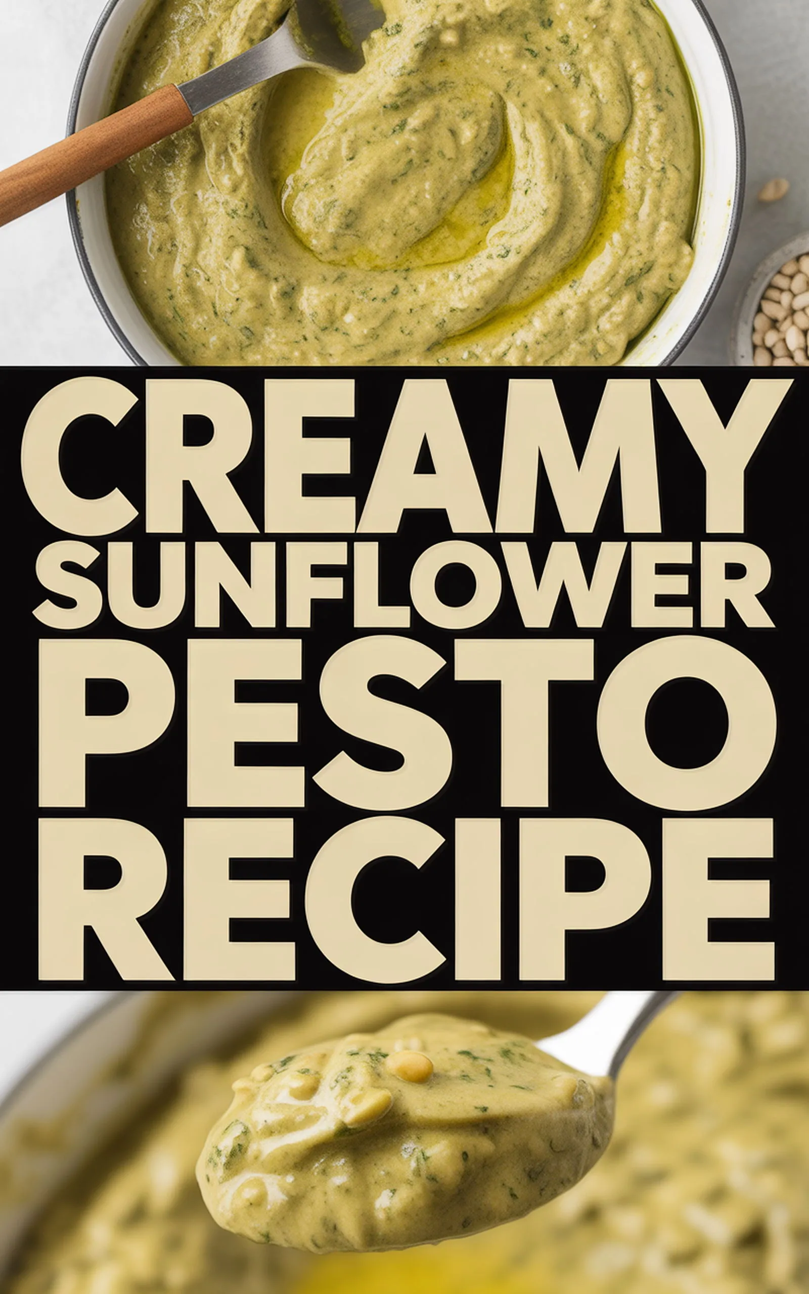 Creamy Sunflower Seed Pesto Recipe - easy recipe with step by step instructions