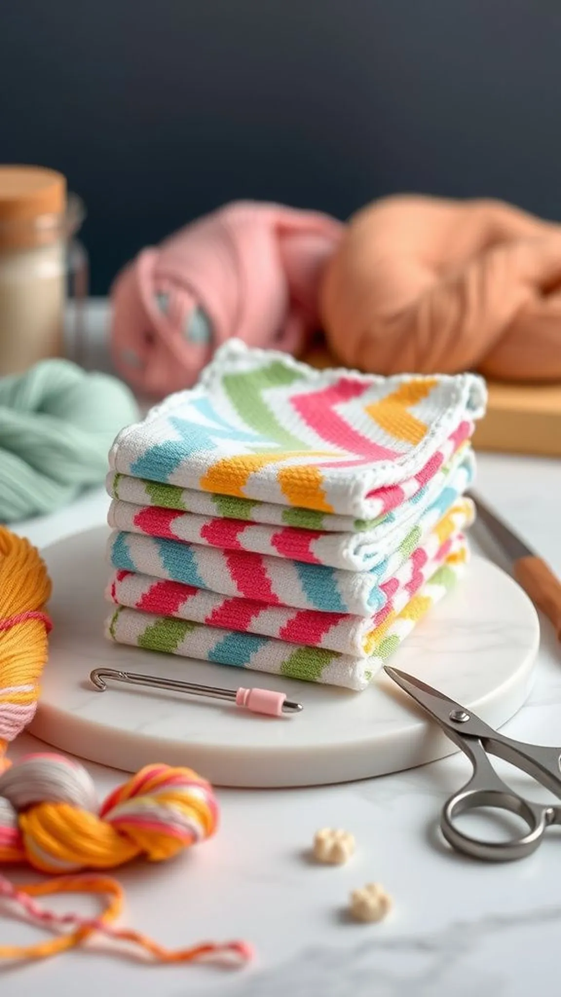 Chevron mini stripes for small quick cloths