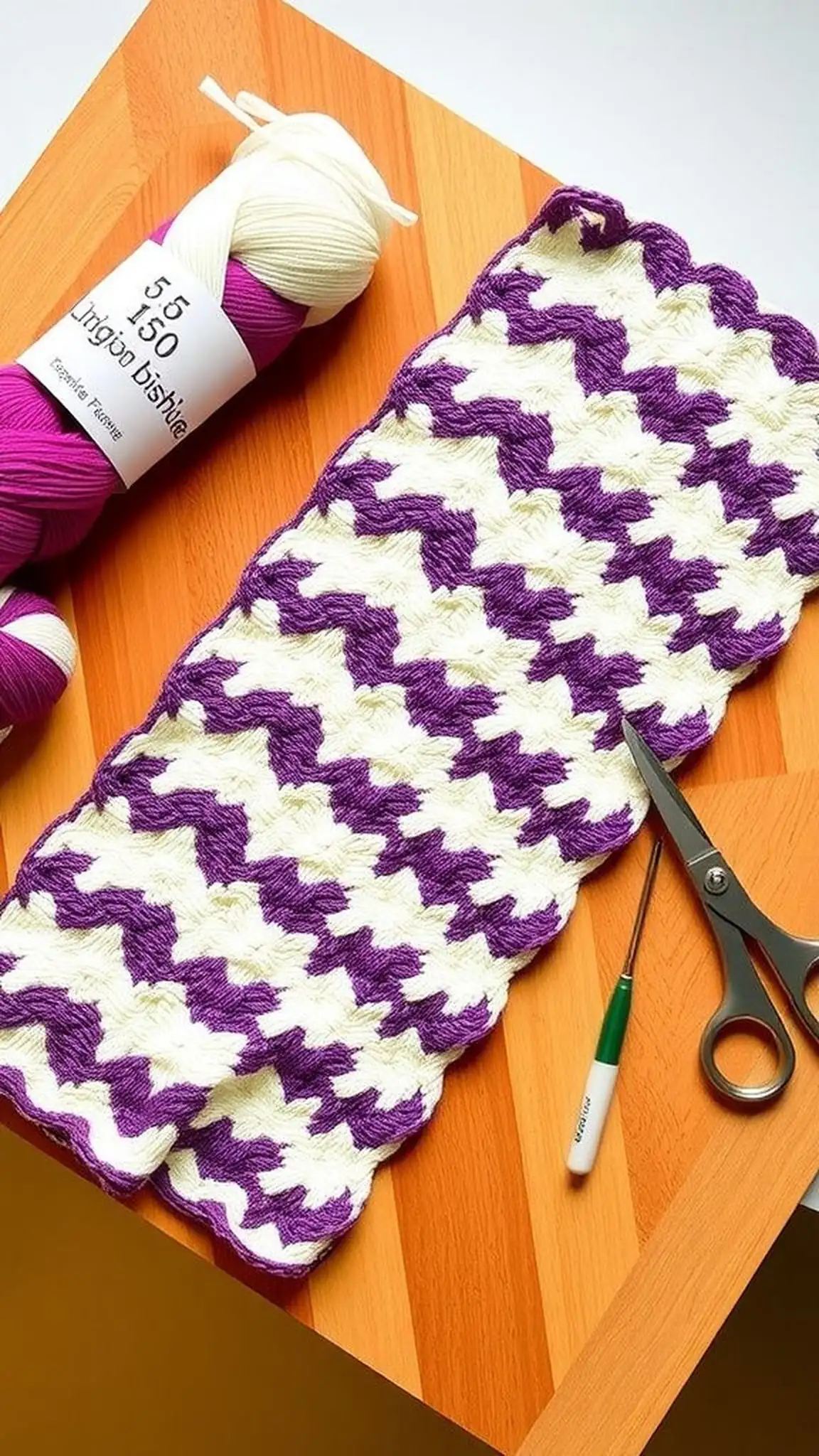 Chevron ripple cloth with gentle wave texture