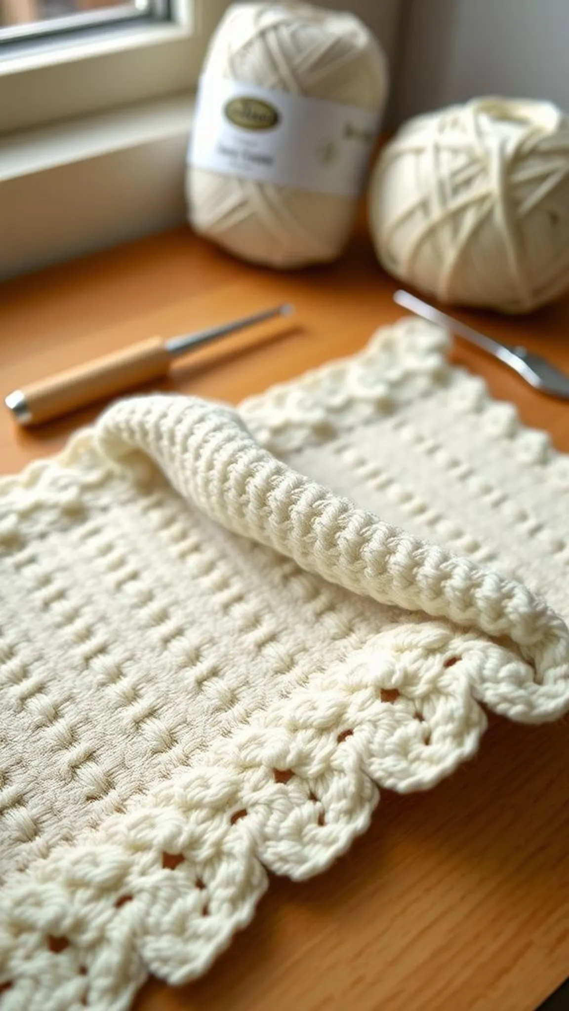 Simple single crochet square for kitchen cloths