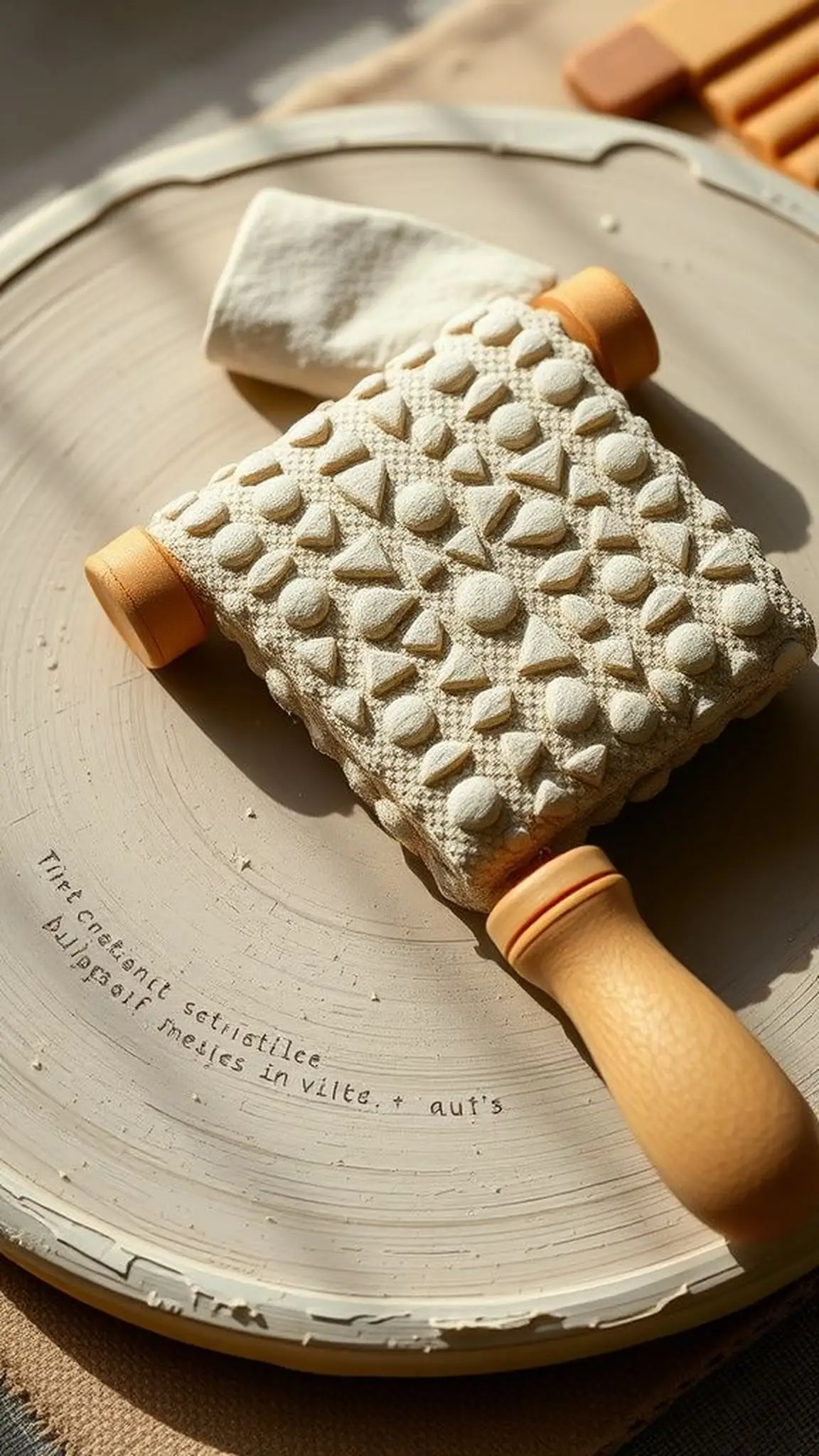 Adaptive-handled texture roller for subtle patterns