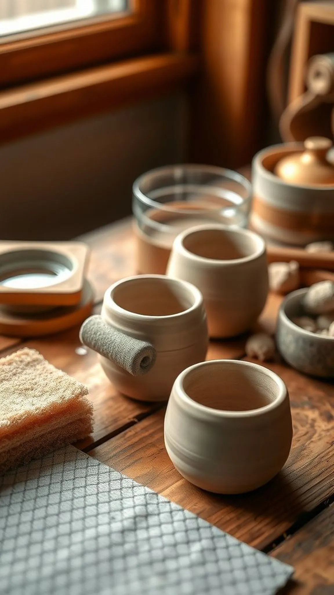 Easy two-finger pinch pot for relaxed hands