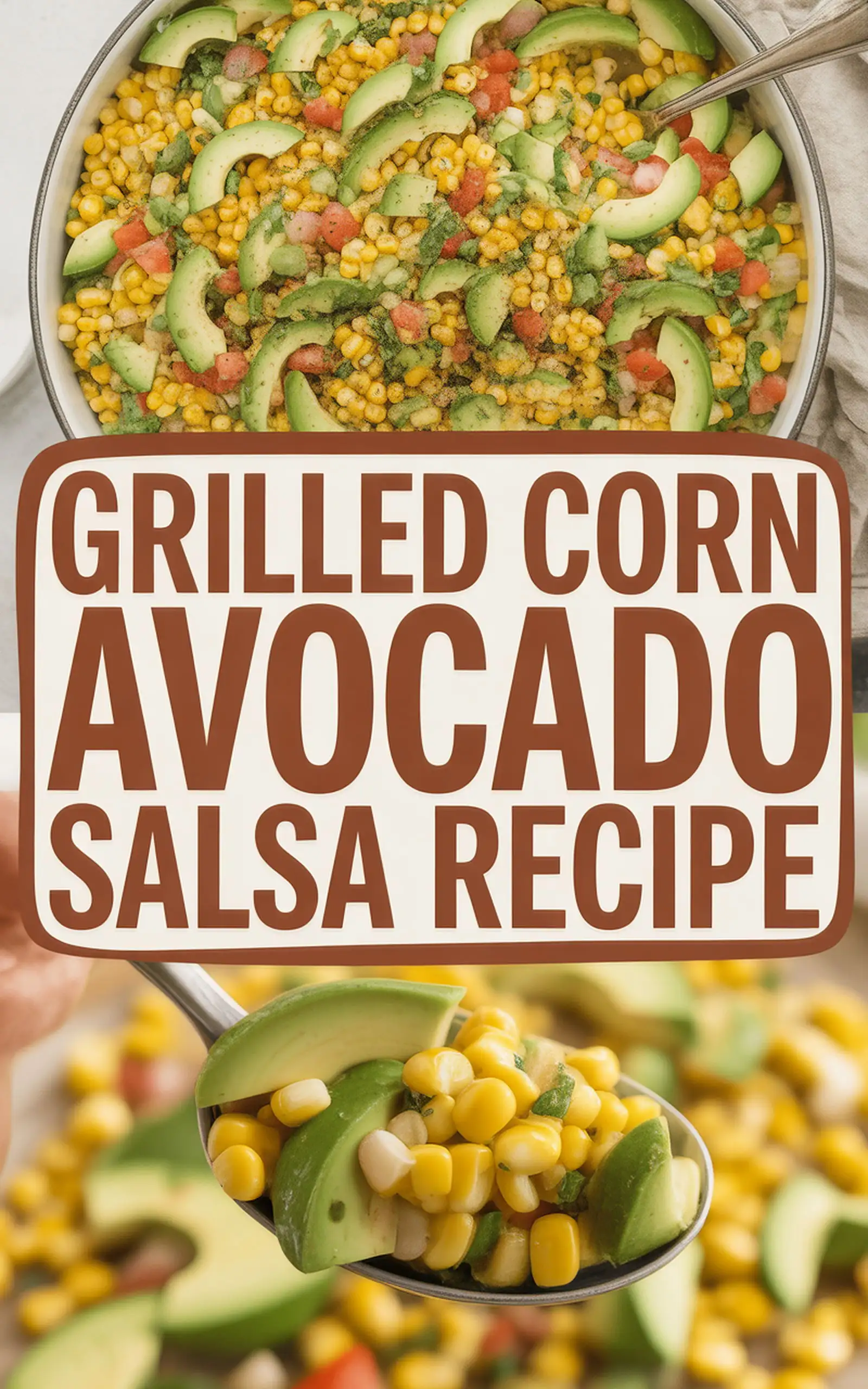 Grilled Corn Avocado Salsa Recipe - easy recipe with step by step instructions
