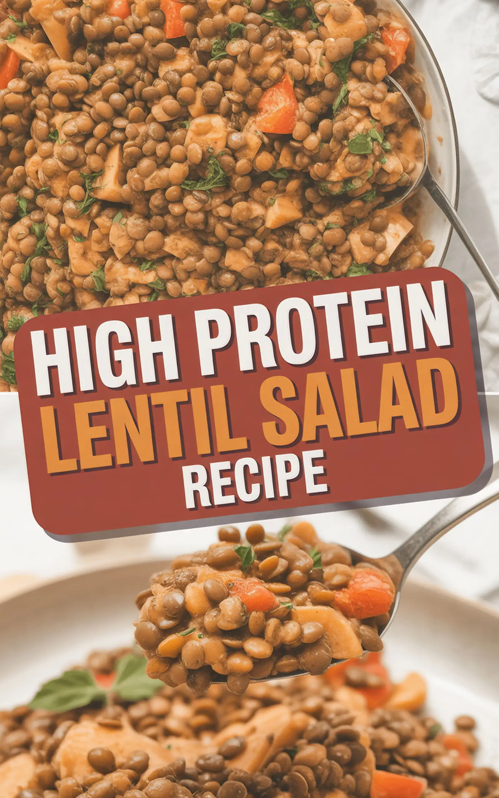 High Protein Lentil Salad Recipe - easy recipe with step by step instructions