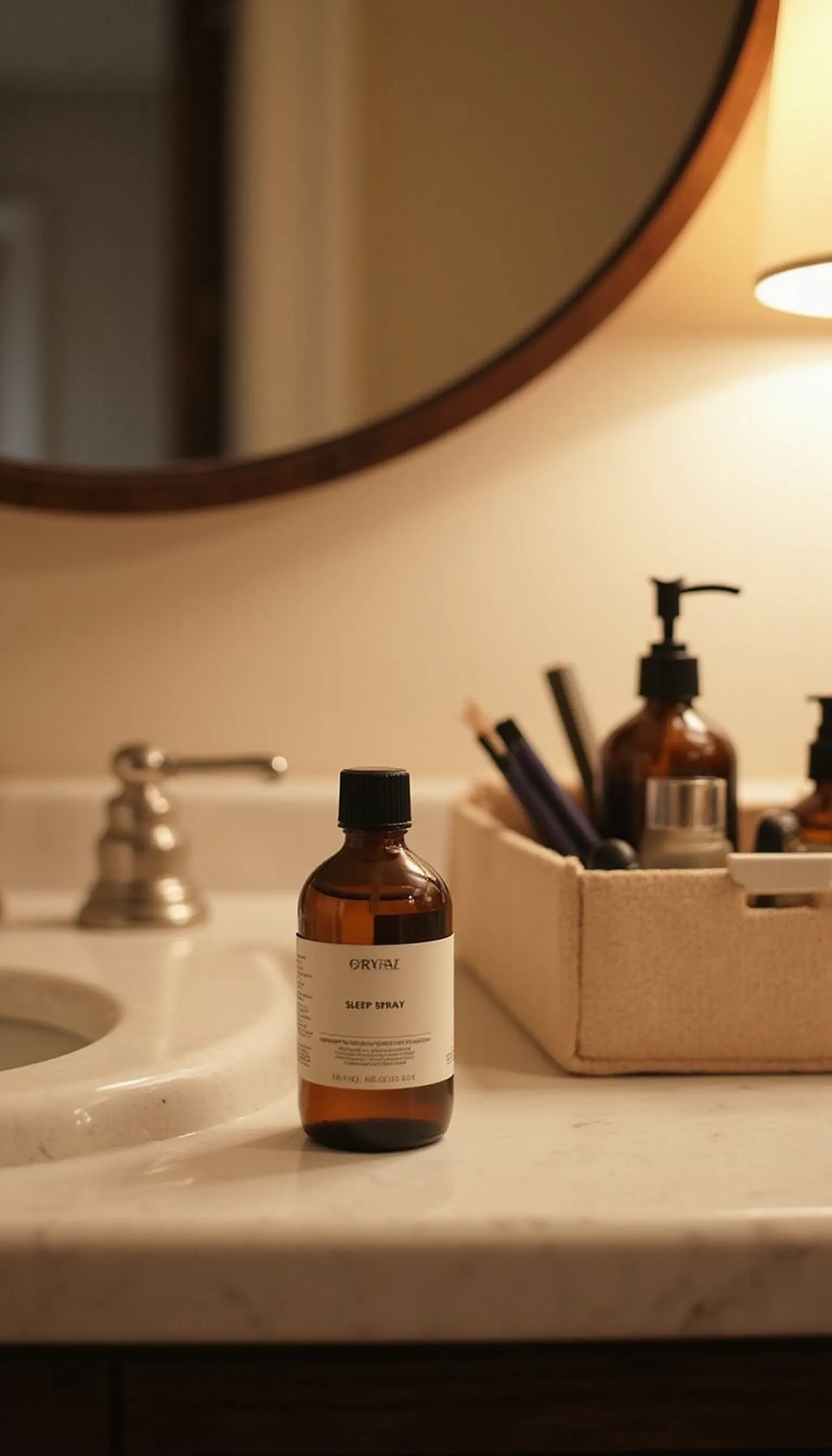Aromatherapy sleep spray for a calming room scent