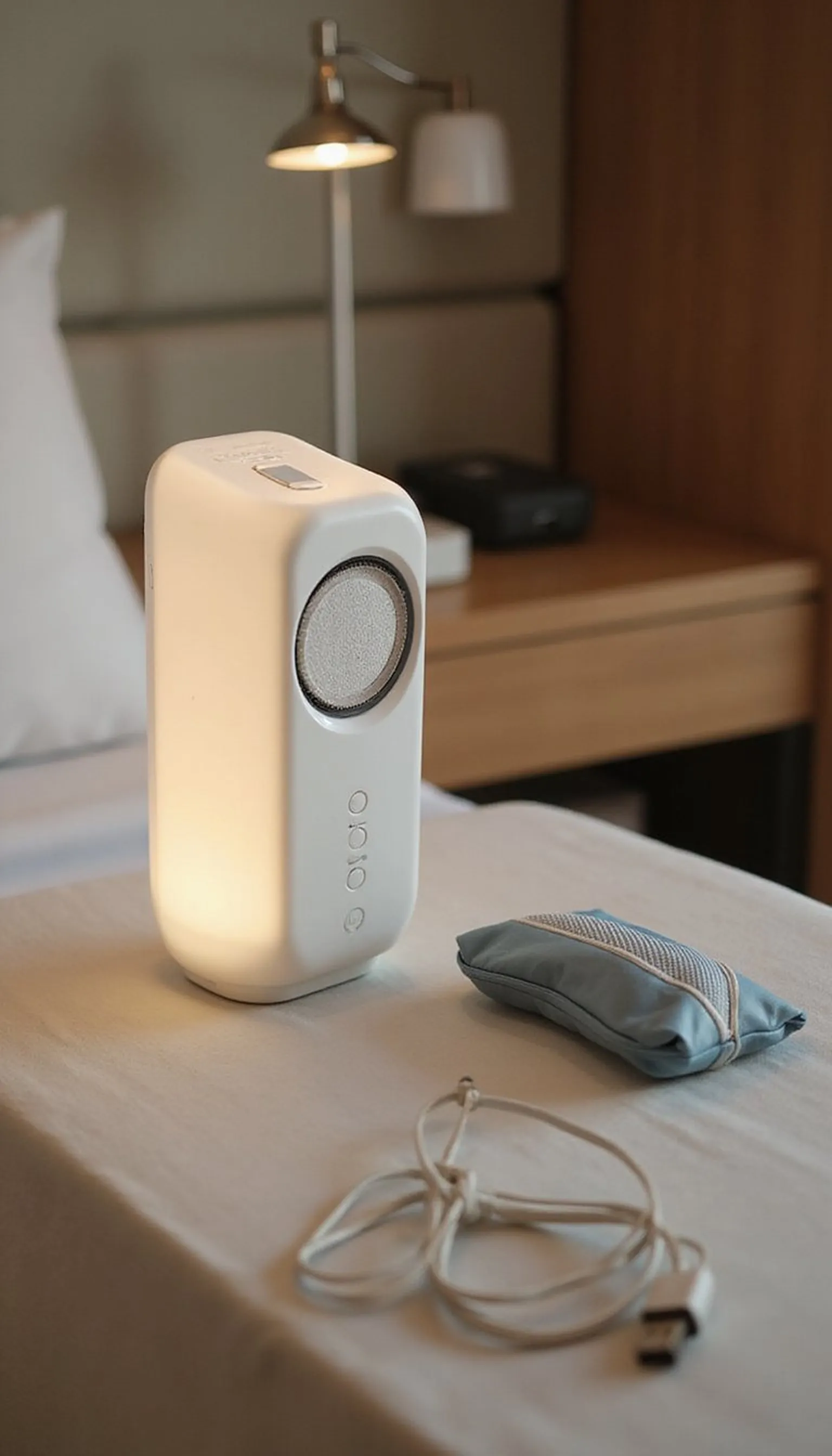 High-fidelity white noise machine for hotel nights